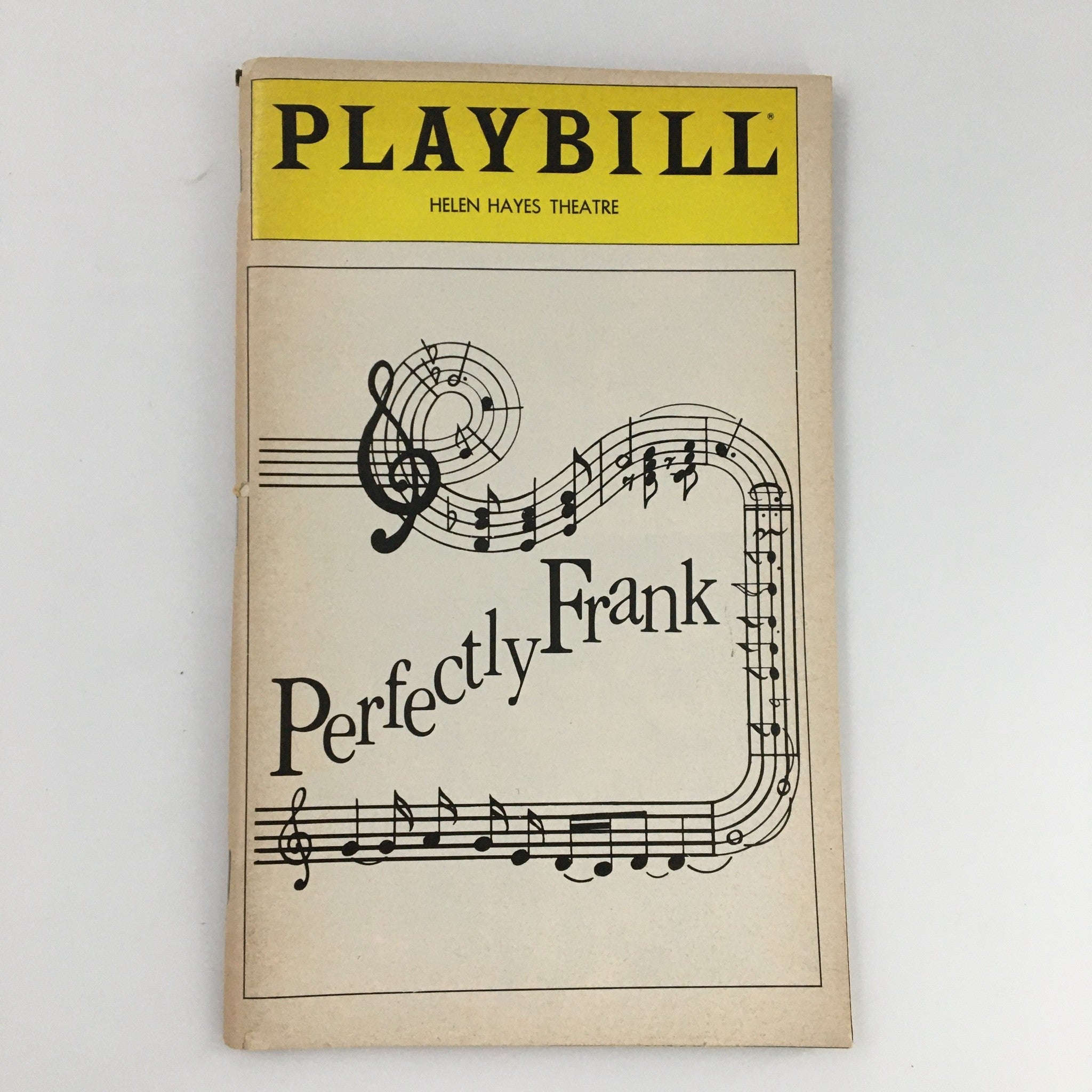 1980 Playbill Helen Hayes Theatre 'Perfectly Frank' Andra Akers, Wayne Cilento