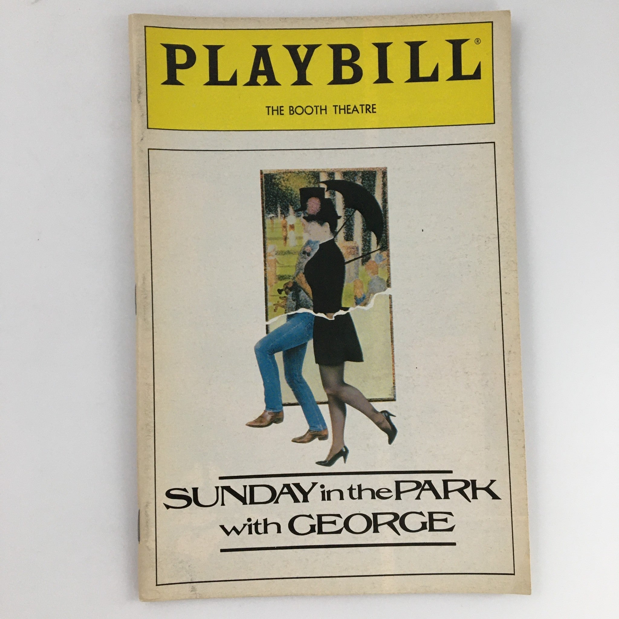 1985 Playbill Booth Theatre 'Sunday in the Park with George' Harry Groener