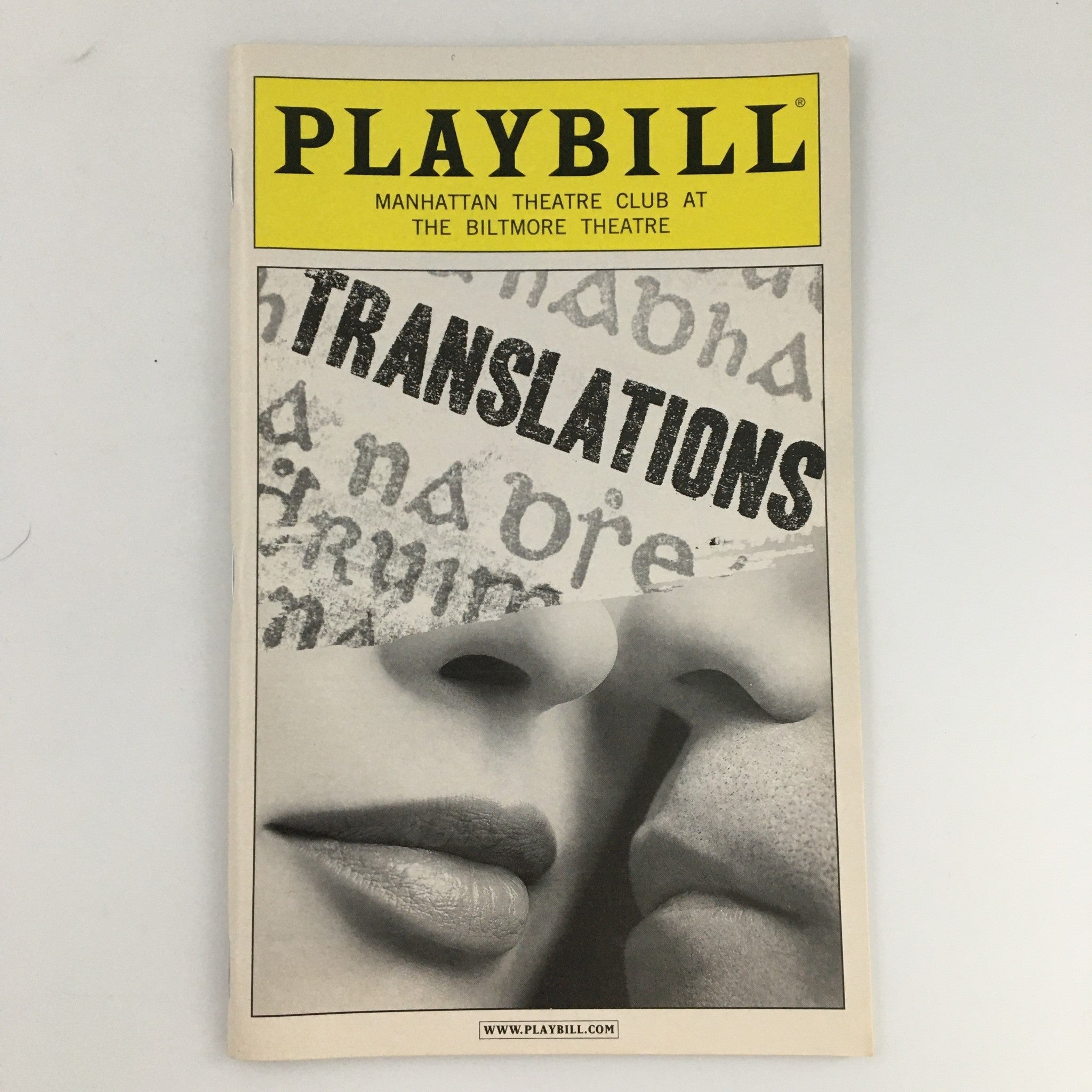 2007 Playbill Biltmore Theatre 'Translations' Niall Buggy, David Costabile