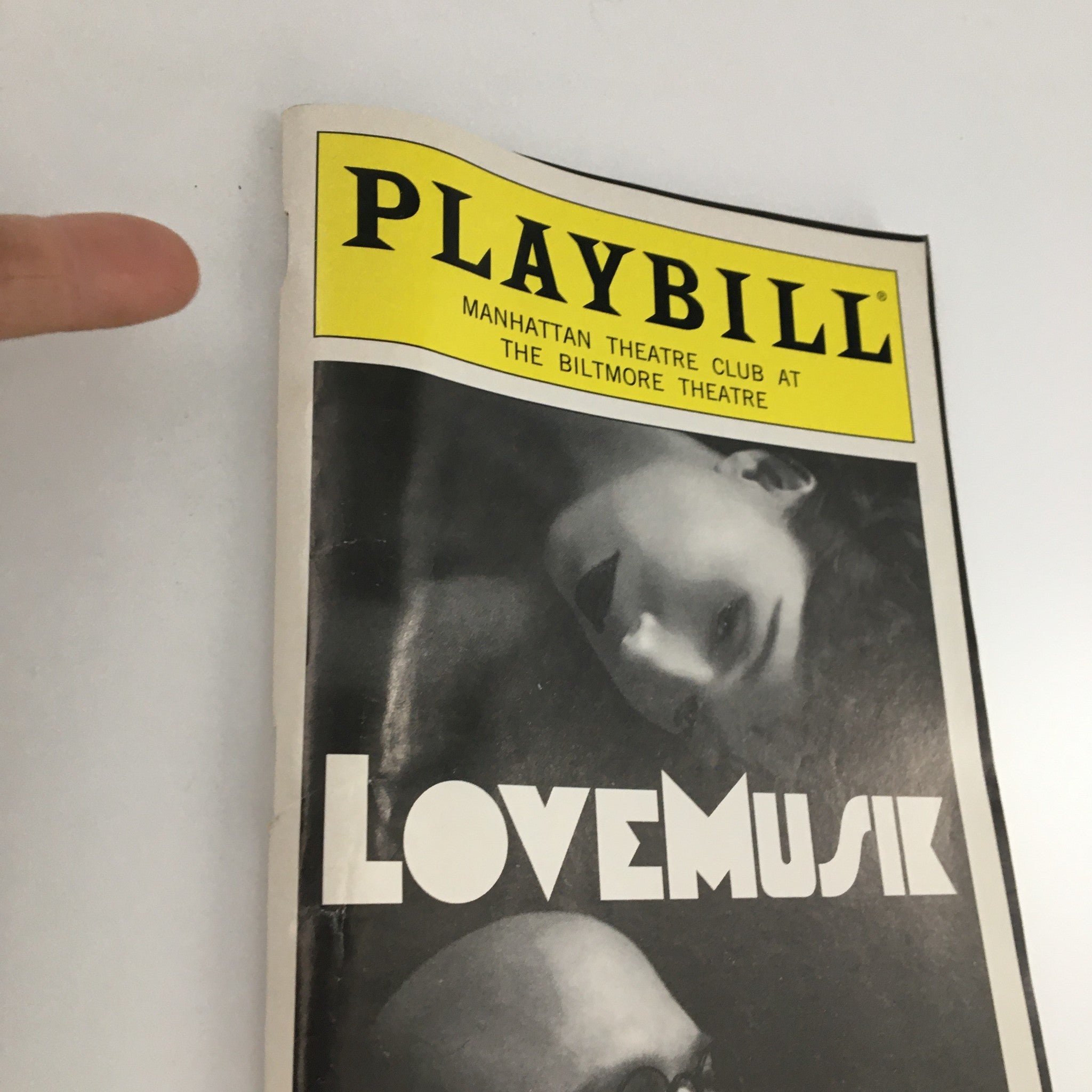 2007 Playbill Biltmore Theatre 'Lovemusik' Maxwell Anderson, Bertolt Brecht