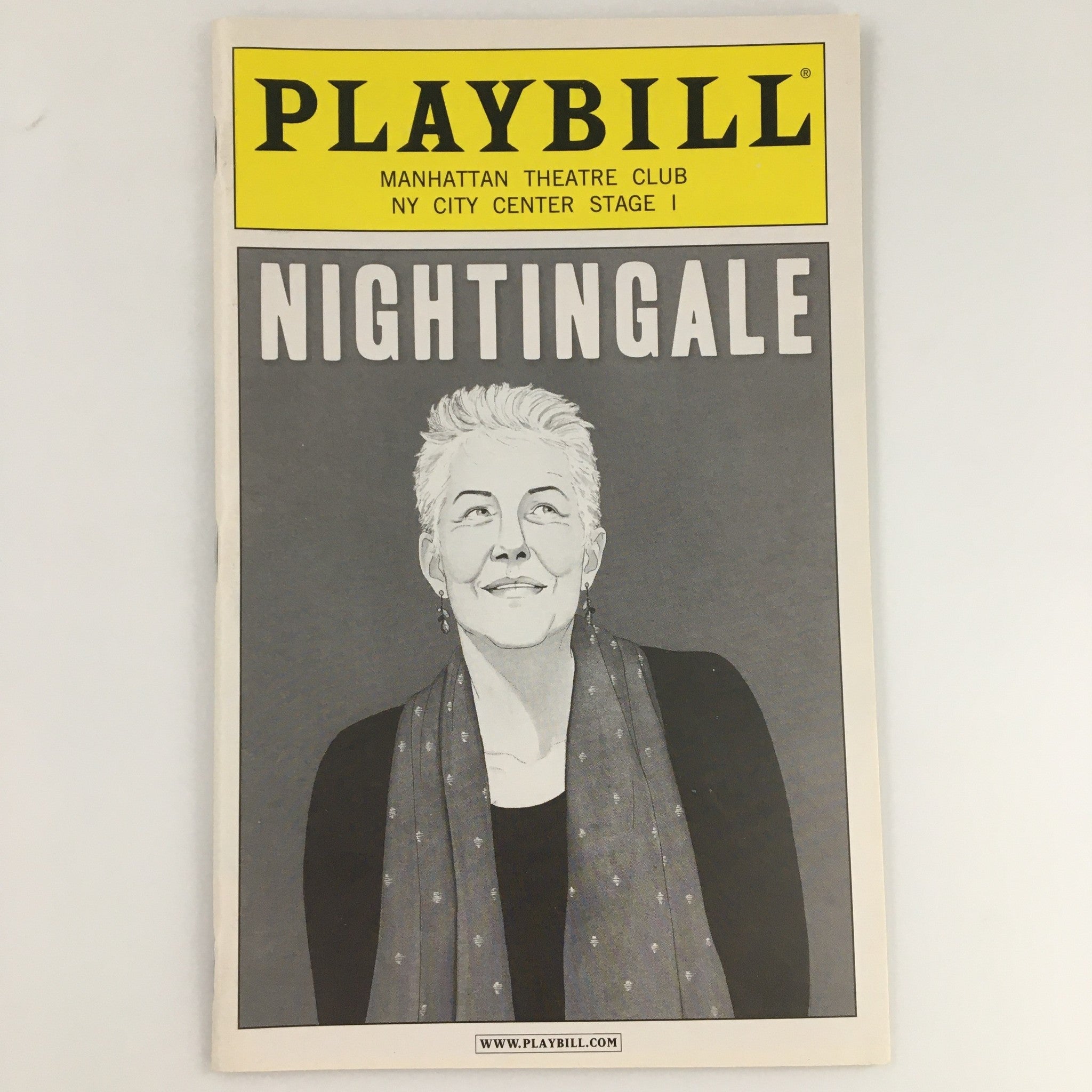 2009 Playbill Manhattan Theatre Club NY Center Stage I Nightingale Lynn Redgrave