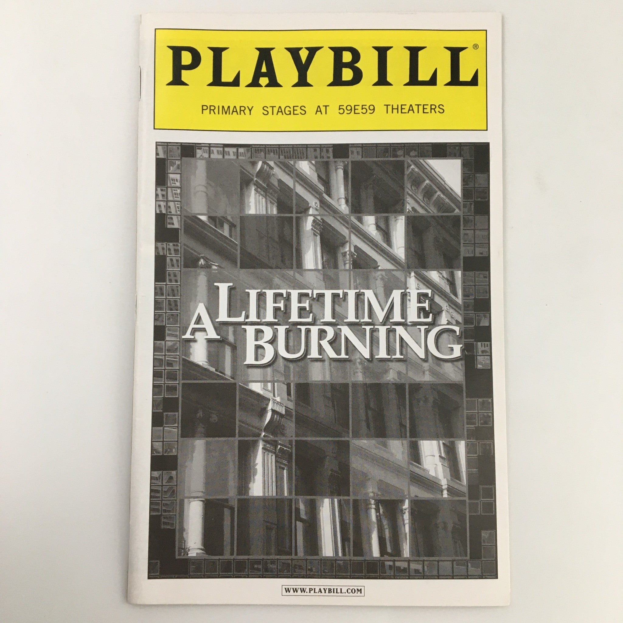 2009 Playbill 59E59 Theaters 'A Lifetime Burning' Raul Castillo, Isabel Keating