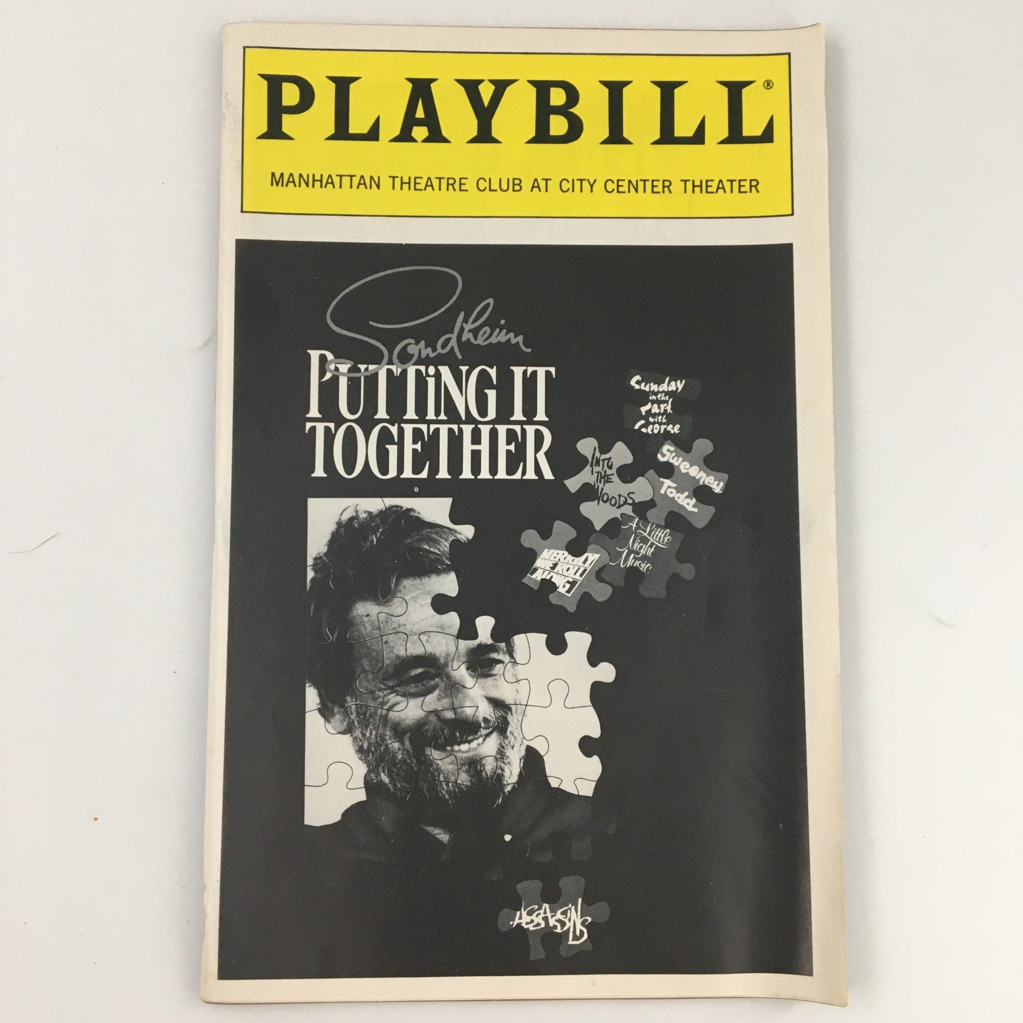 1993 Playbill Manhattan Theatre Club Sondheim Putting it Together Julie Andrews