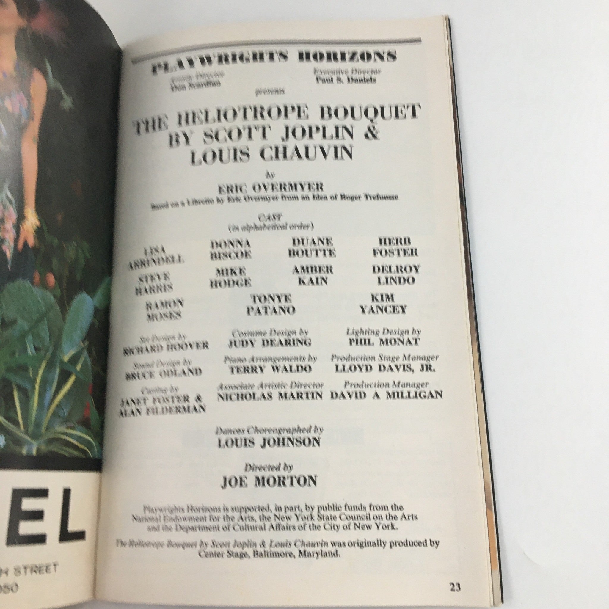 1993 Playbill Playwrights Horizons 'The Heliotrope Bouquet' Lisa Arrindell