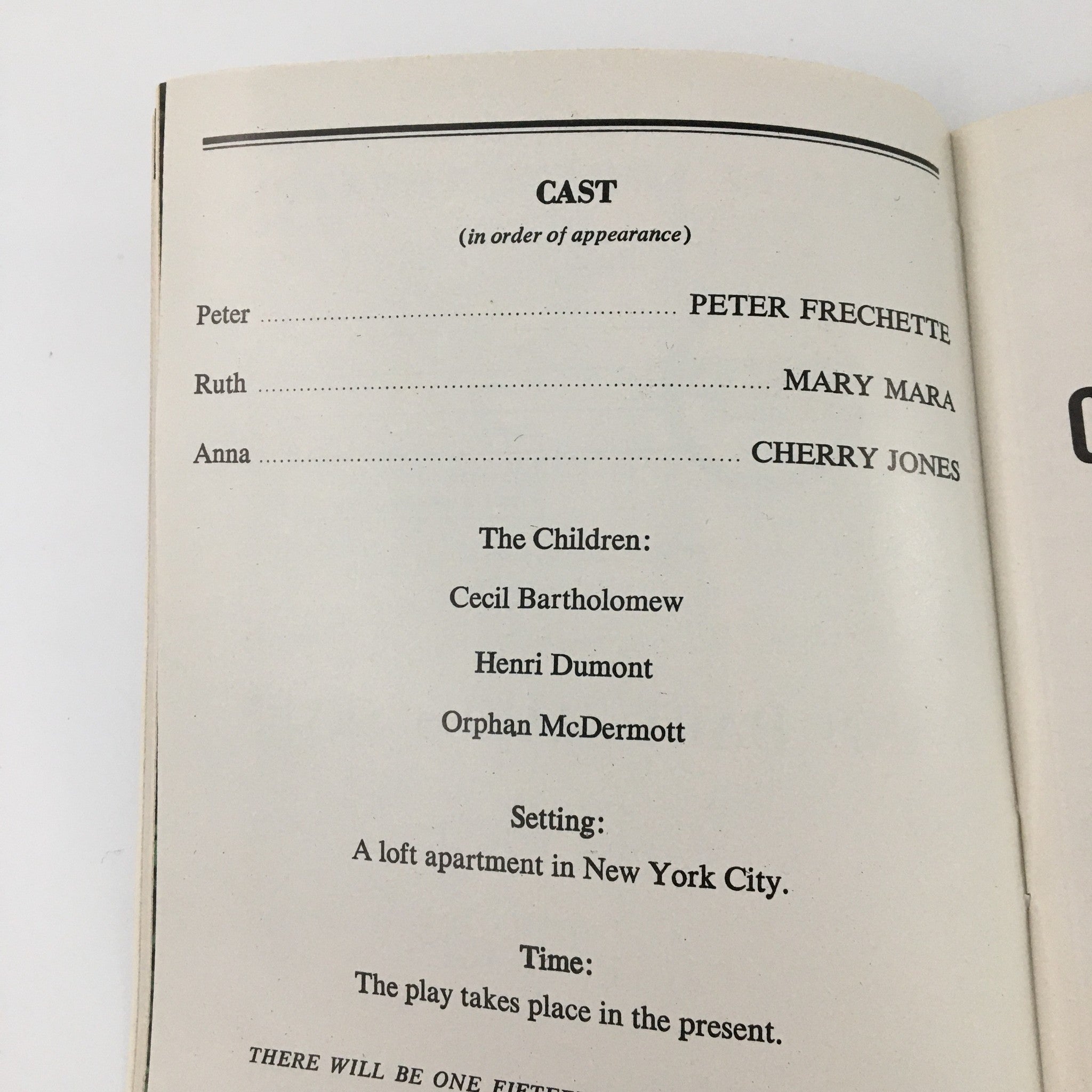 1993 Playbill Lucille Lortel Theatre '& Baby Makes 7' Peter Frechette, Mary Mara