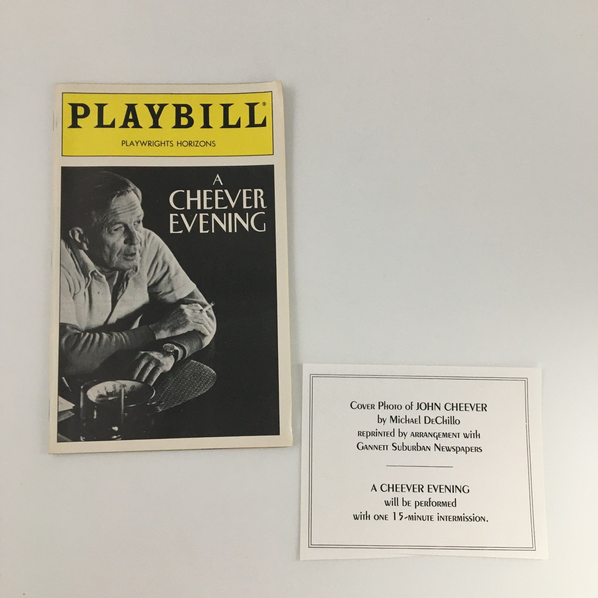 1994 Playbill Playwrights Horizons A Cheever Evening John Cunningham Jack Gilpin