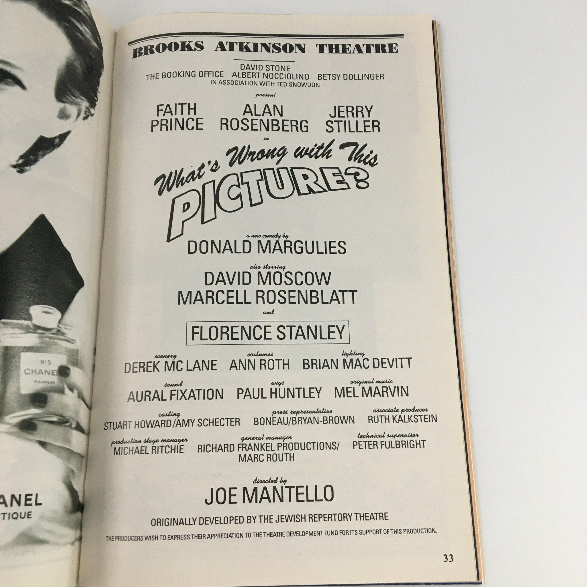 '94 Playbill Brooks Atkinson Theatre What's Wrong With This Picture David Moscow