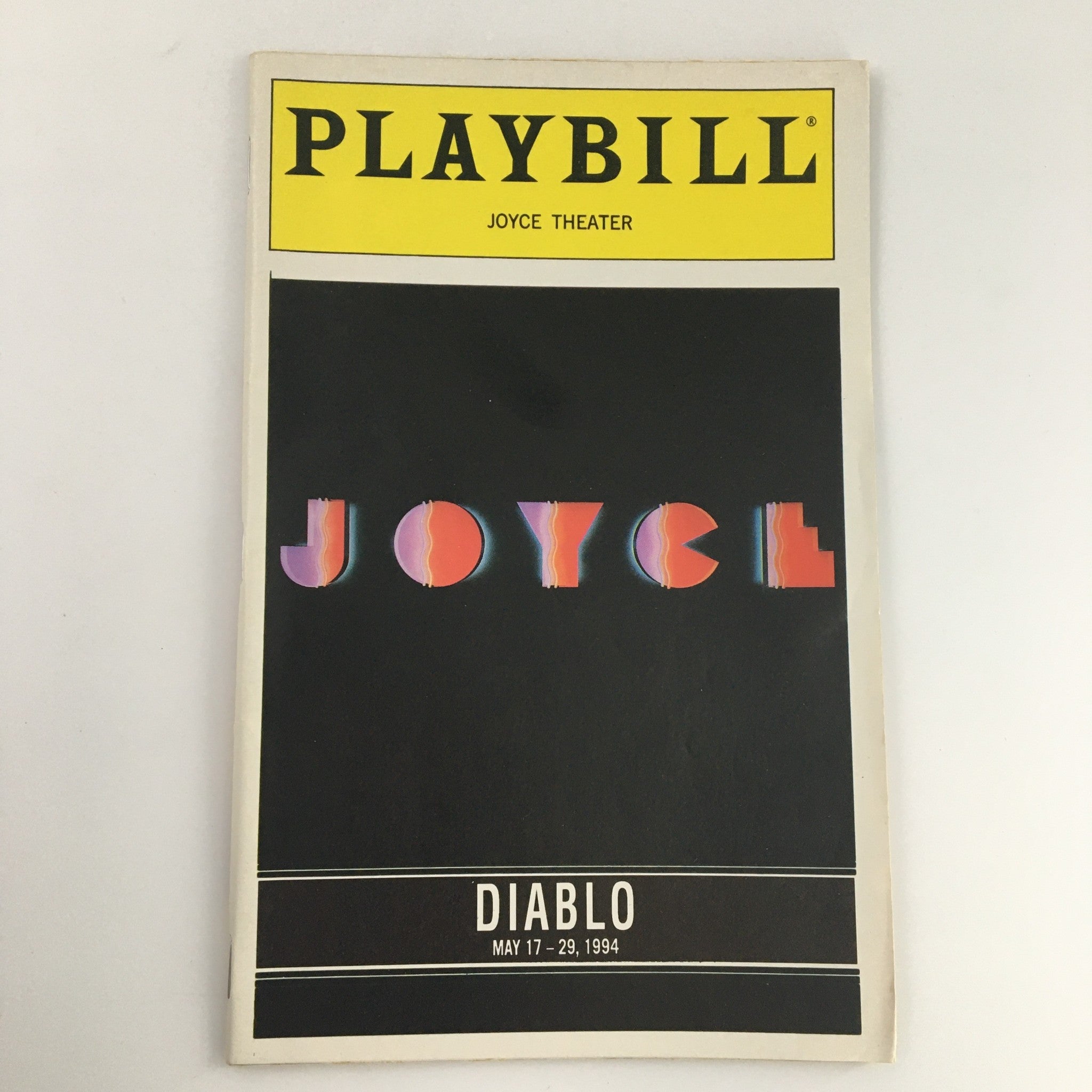 1994 Playbill Joyce Theater 'Diablo' Jose Greco II, Luis Ortega, Jose Junco