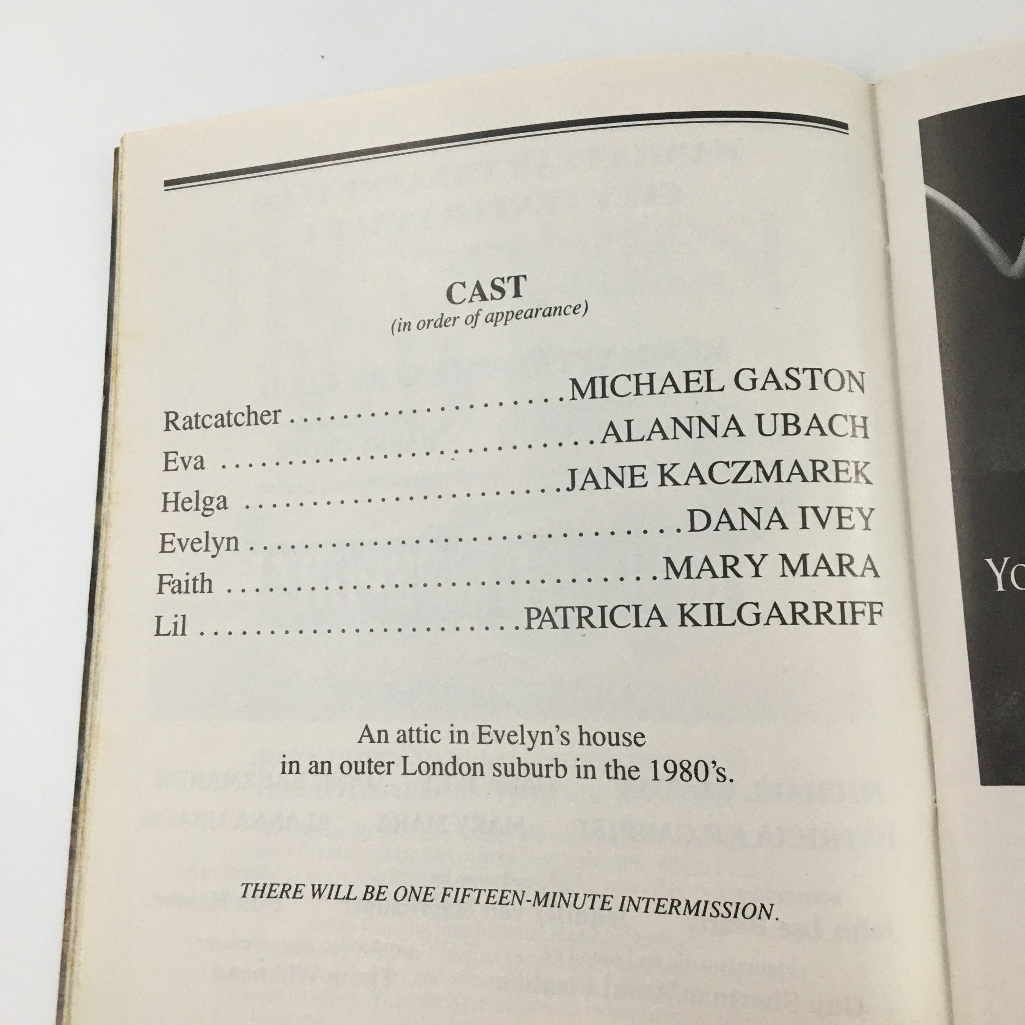 1994 Playbill Manhattan Theatre Club 'Kindertransport' Michael Gaston, Dana Ivey