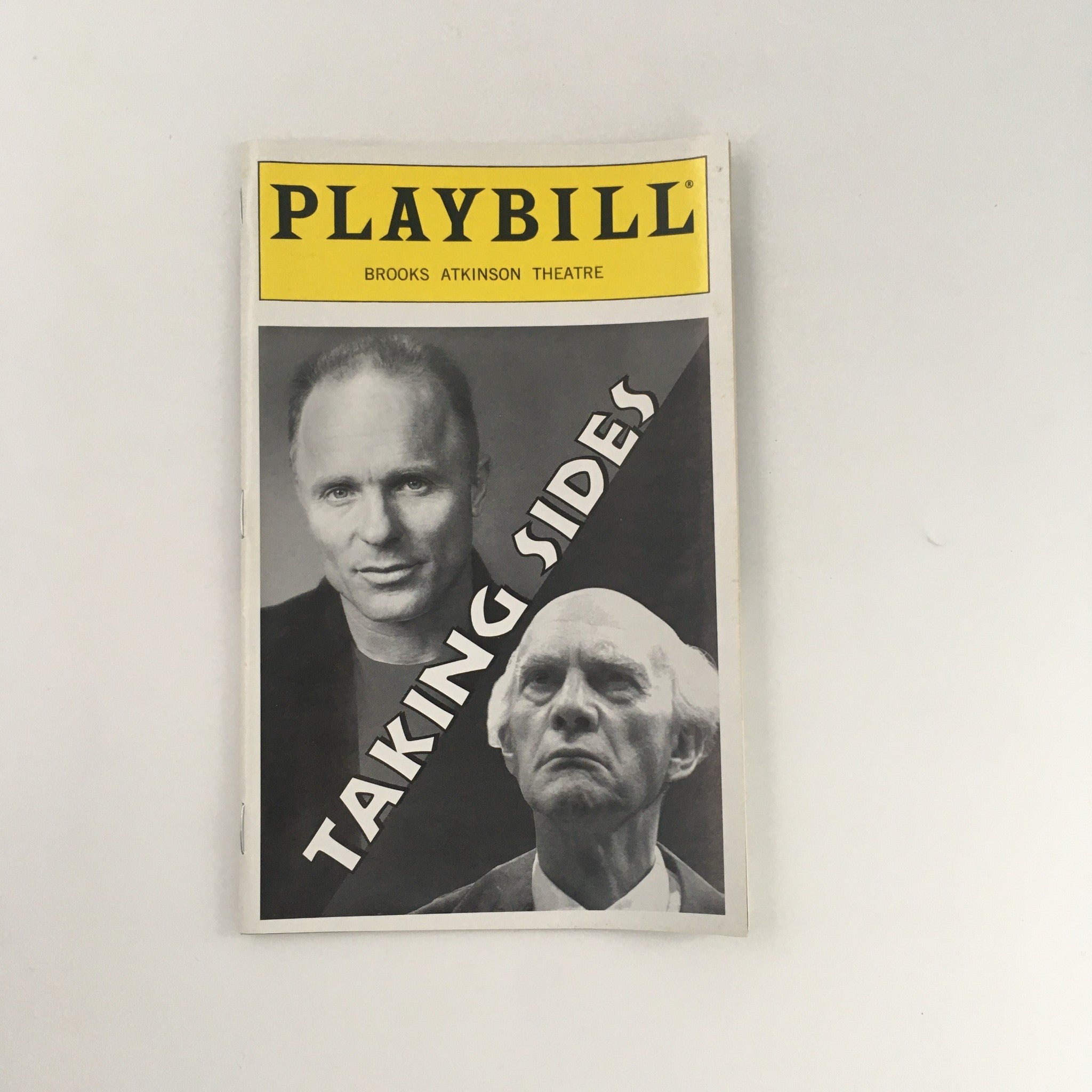 1996 Playbill Brooks Atkinson Theatre 'Taking Sides' Ed Harris and Daniel Massey