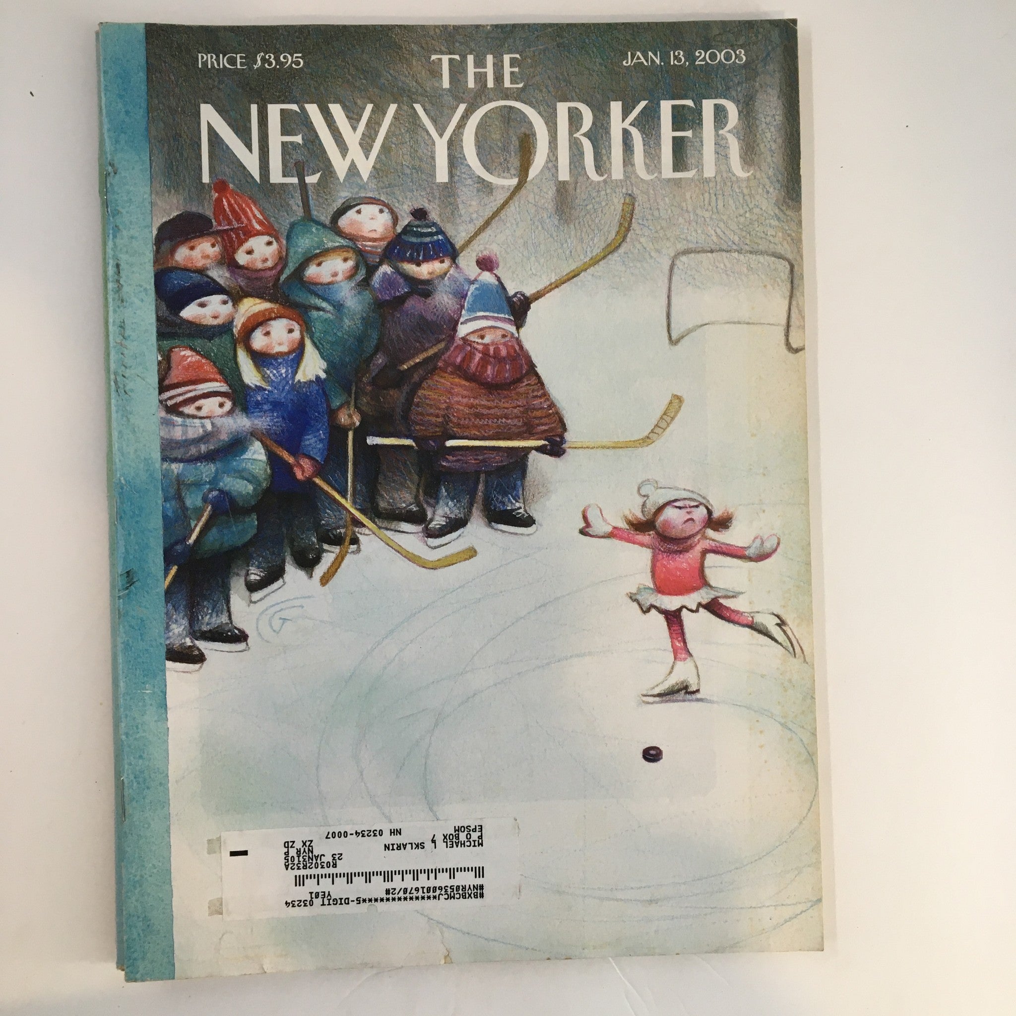 The New Yorker Full Magazine January 13 2003 On The Ice by Carter Goodrich