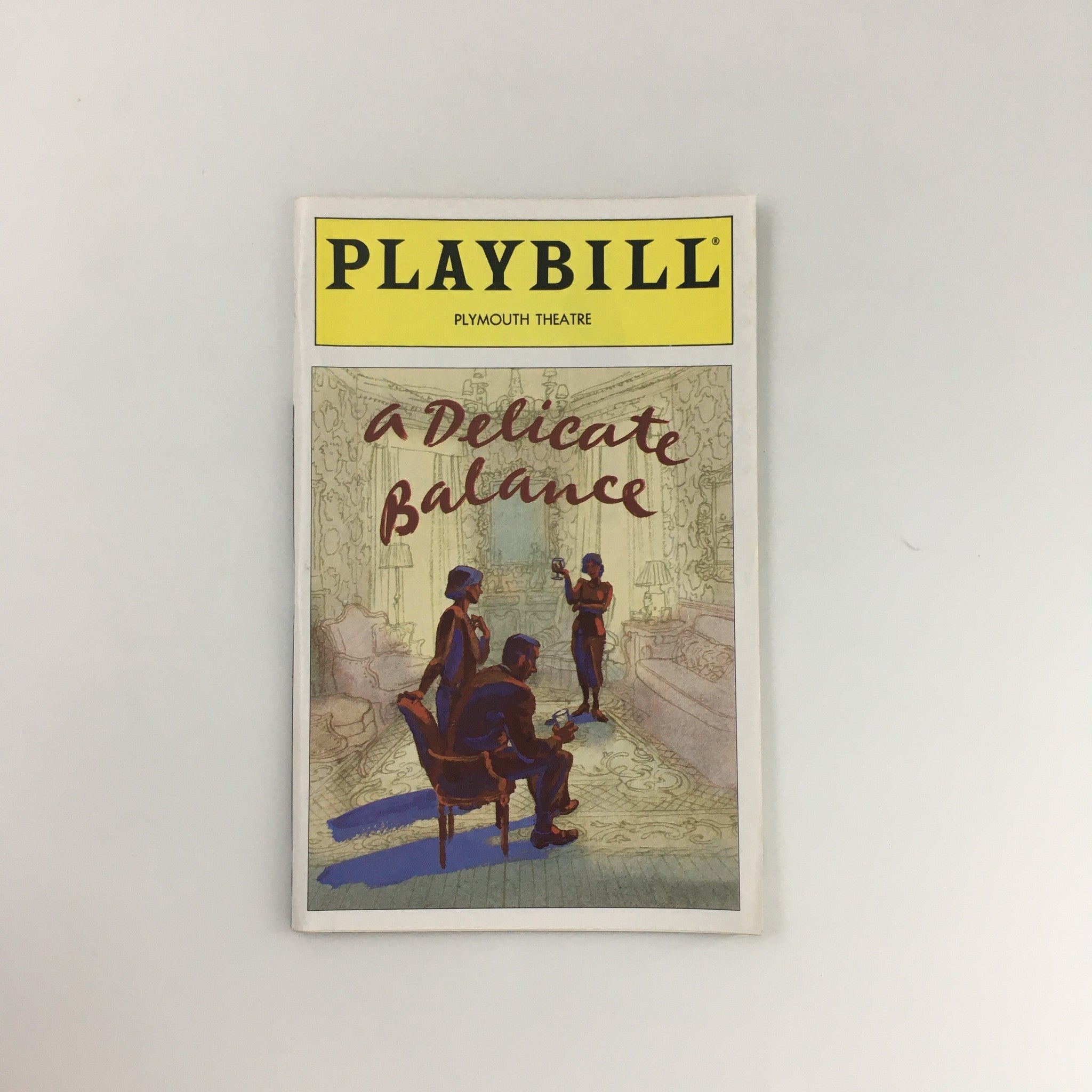 1996 Playbill Plymouth Theatre 'A Delicate Balance' John Carter, George Grizzard