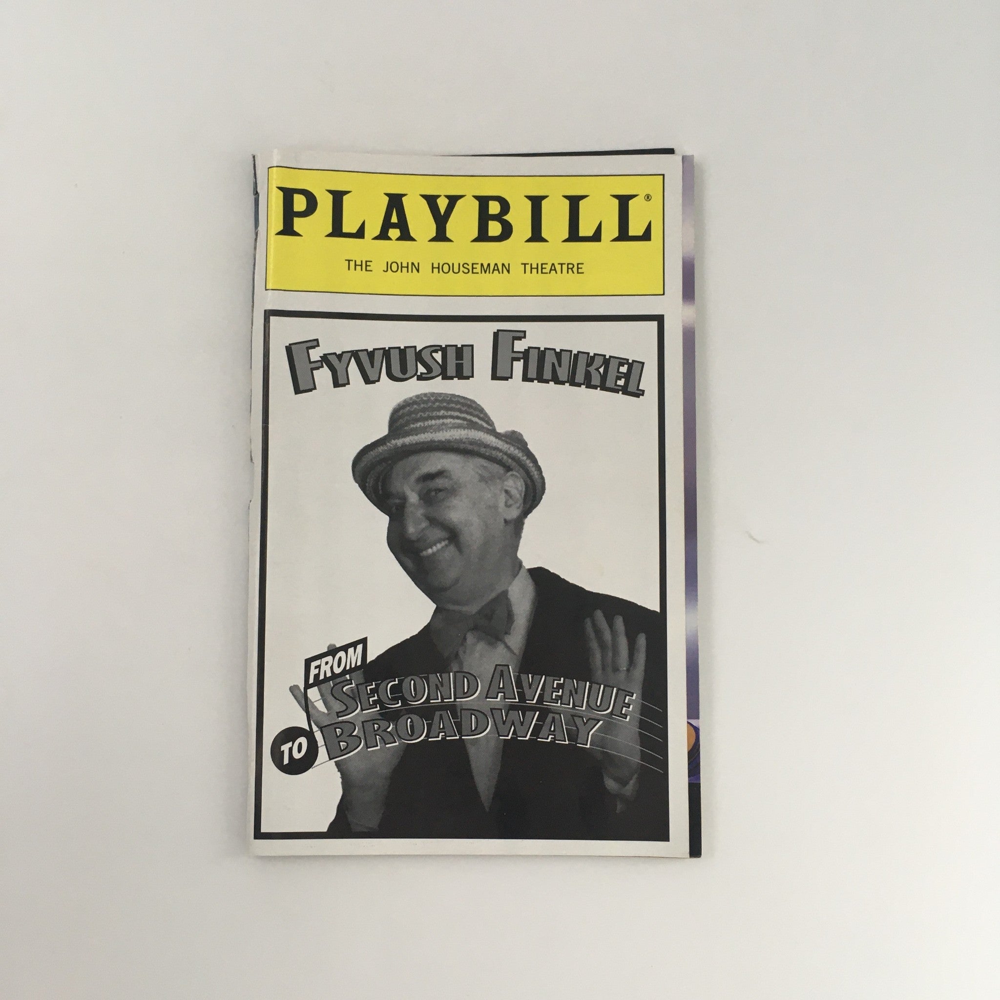 1996 Playbill John Houseman Theater Fyvush Finkel Ian Finkel & Finkel Orchestra