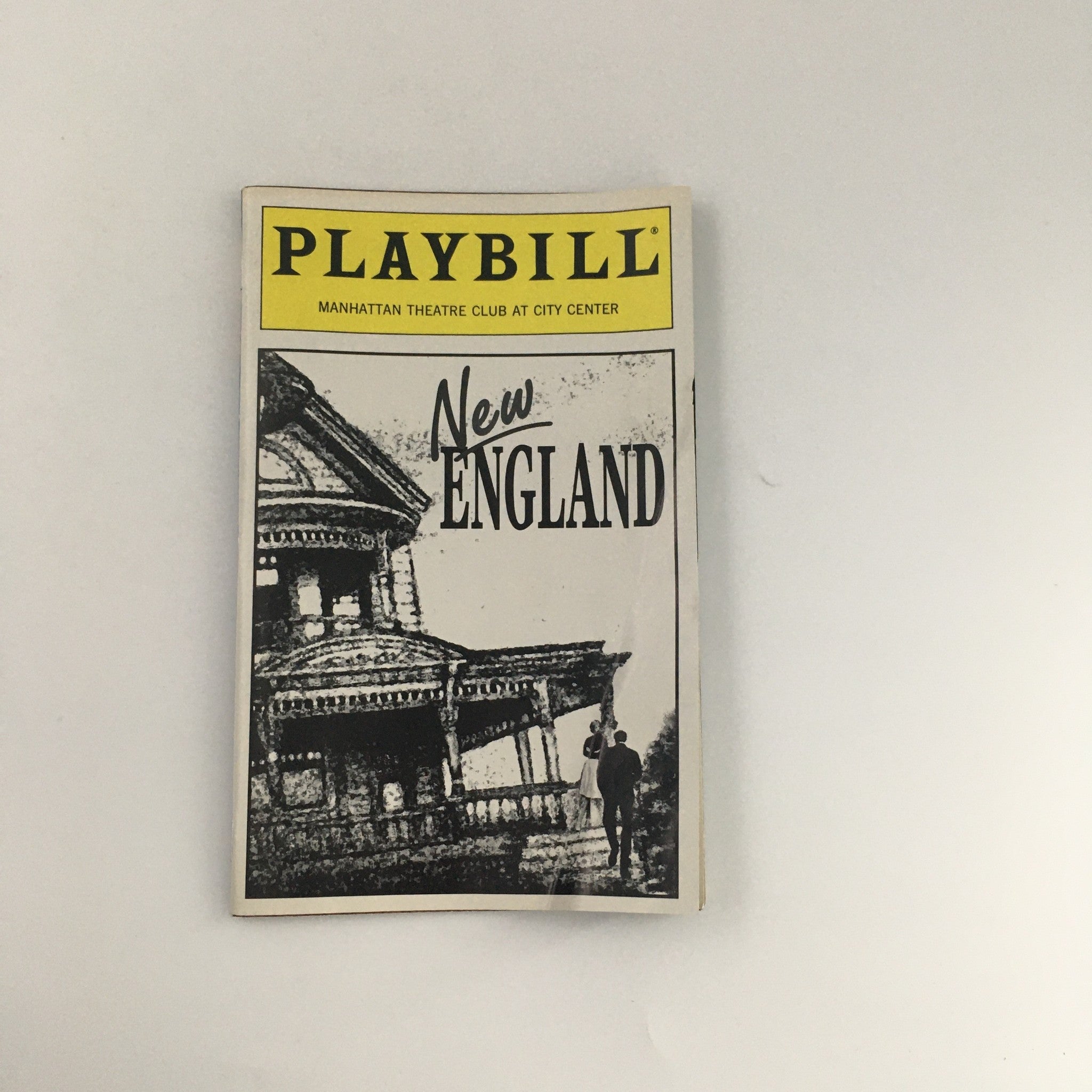 1995 Playbill Manhattan Theatre Club 'New England' Larry Bryggman, Tom Irwin