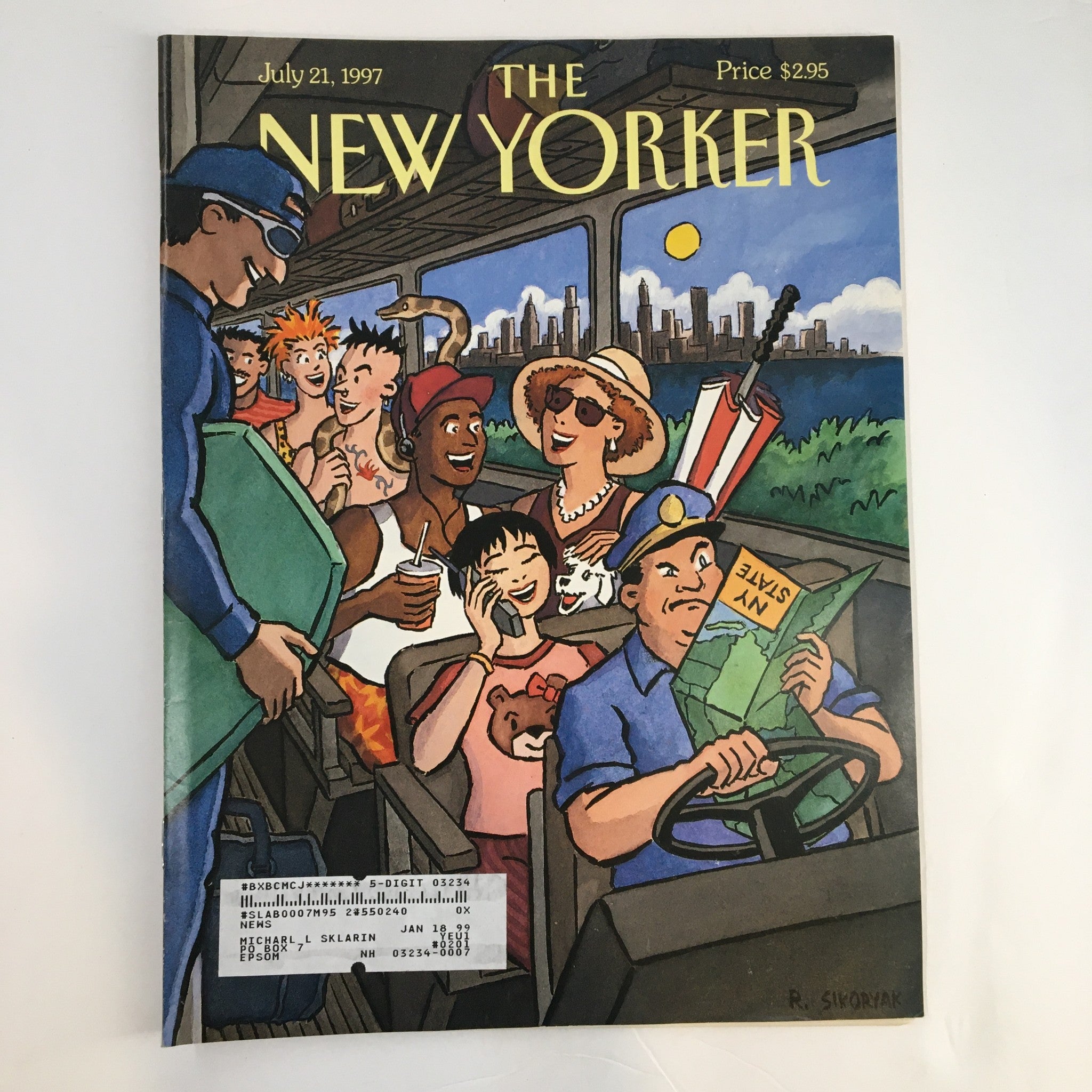 The New Yorker Full Magazine July 21 1997 Escape from New York by R. Sikoryak