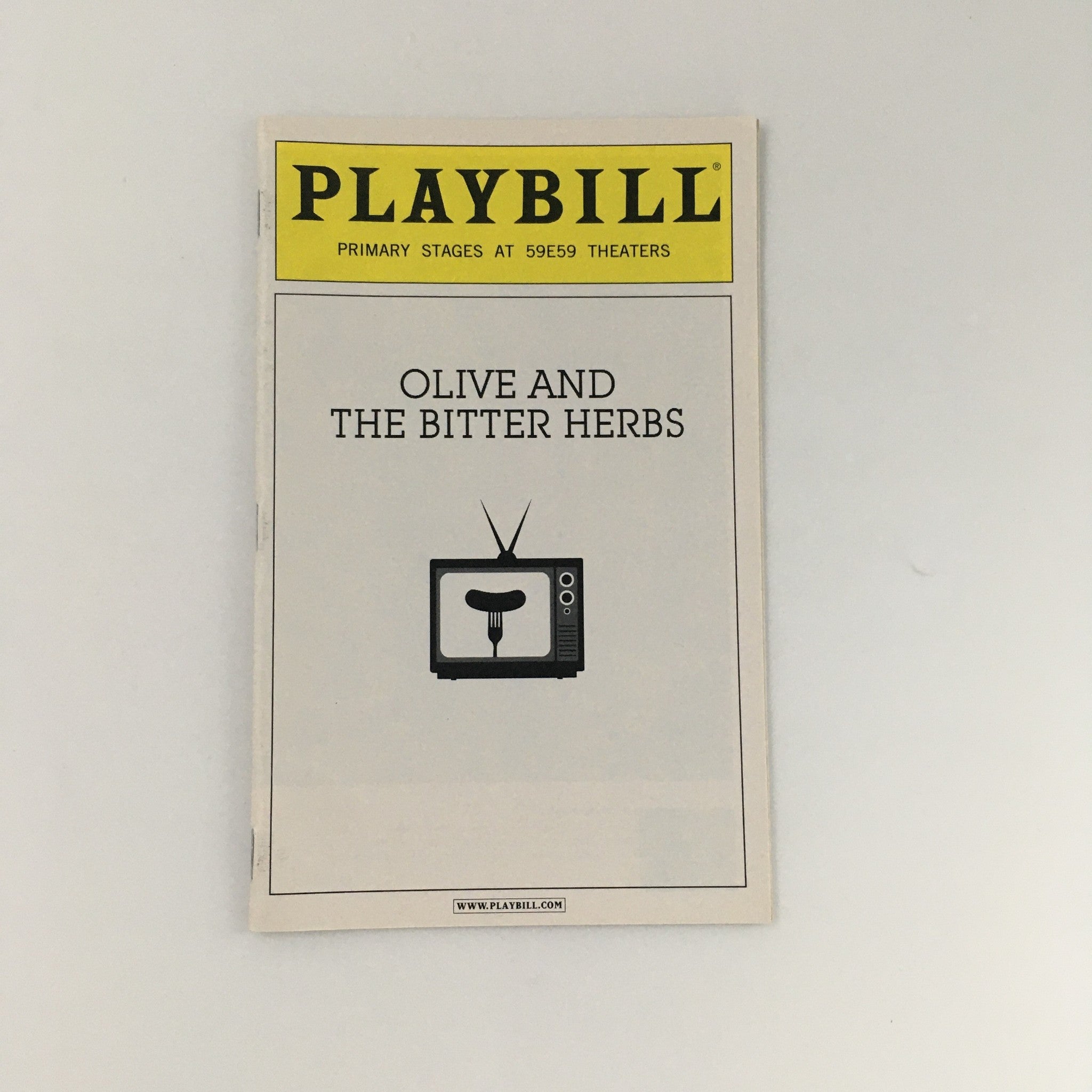 2011 Playbill 59E59 Theaters 'Olive and The Bitter Herbs' David Garrison