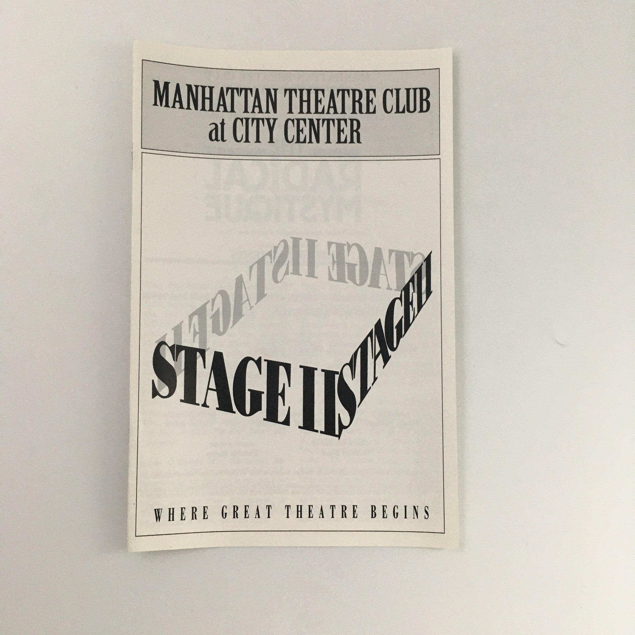 1995 Stage II Manhattan Theatre Club 'The Radical Mystique' Mary Beth Fisher