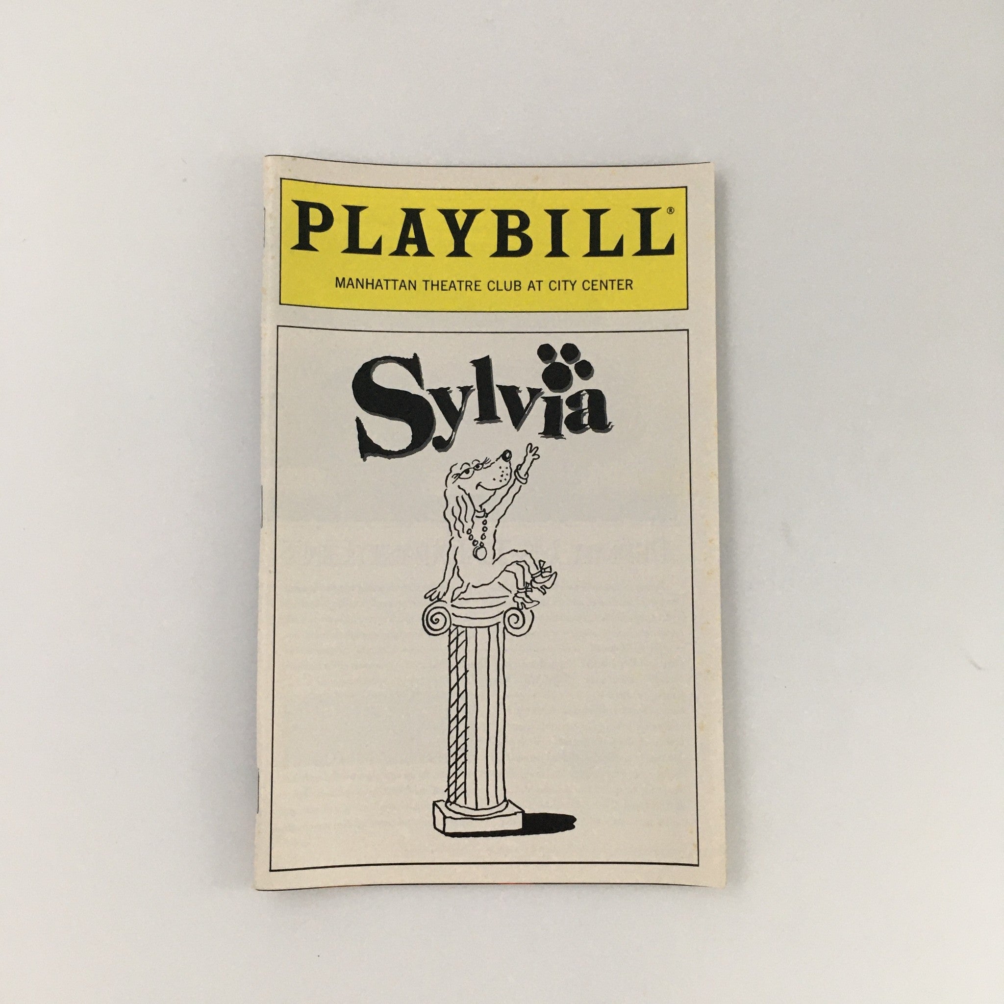 1995 Playbill Manhattan Theatre Club 'Sylvia' Blythe Danner Sarah Jessica Parker