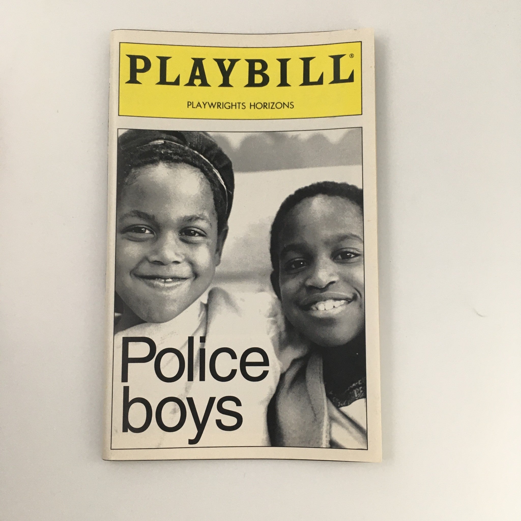 1995 Playbill Playwrights Horizons 'Police Boys' Russell Andrews, Leland Gantt