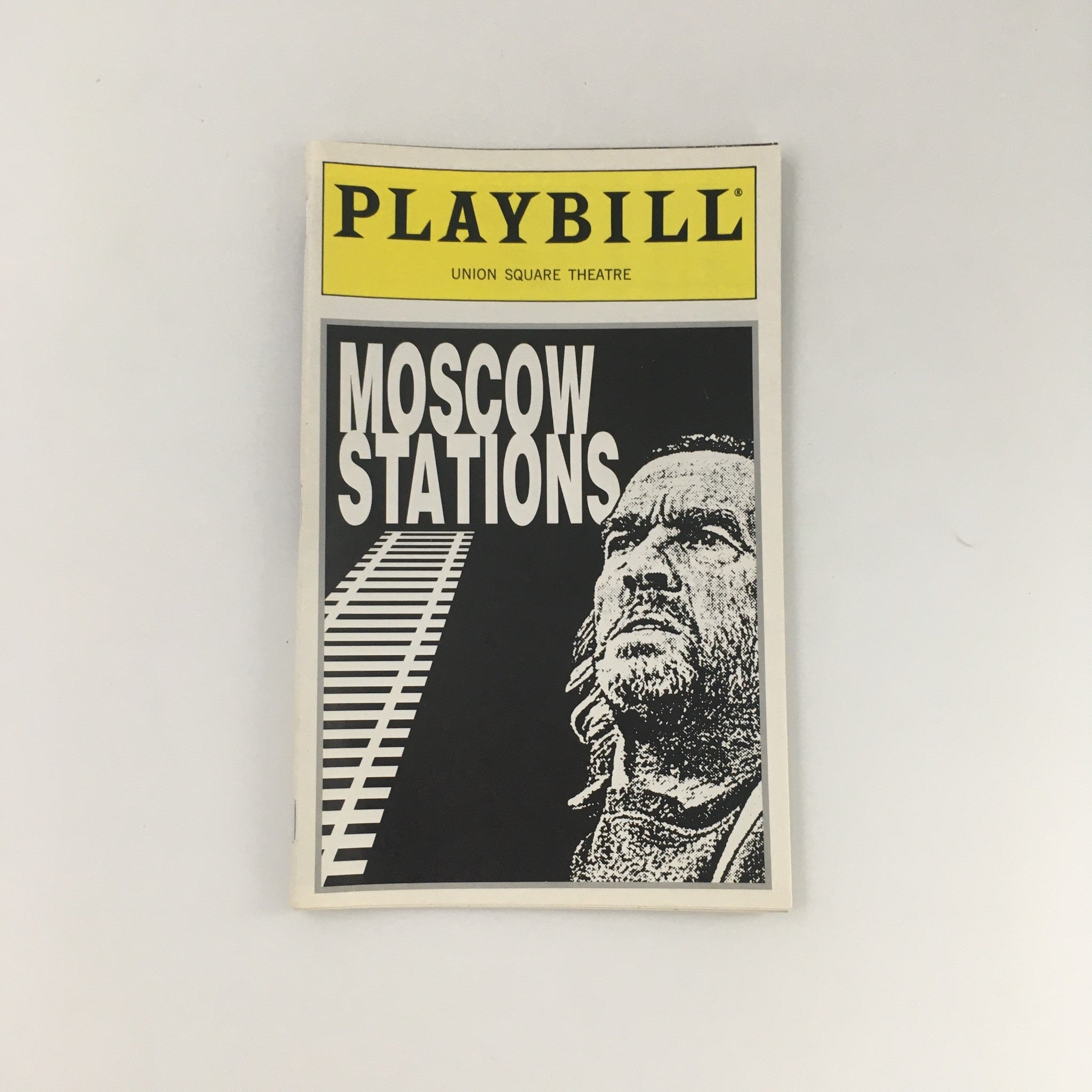 1995 Playbill Union Square Theatre 'Moscow Stations' Tom Courtenay, Brian Brolly