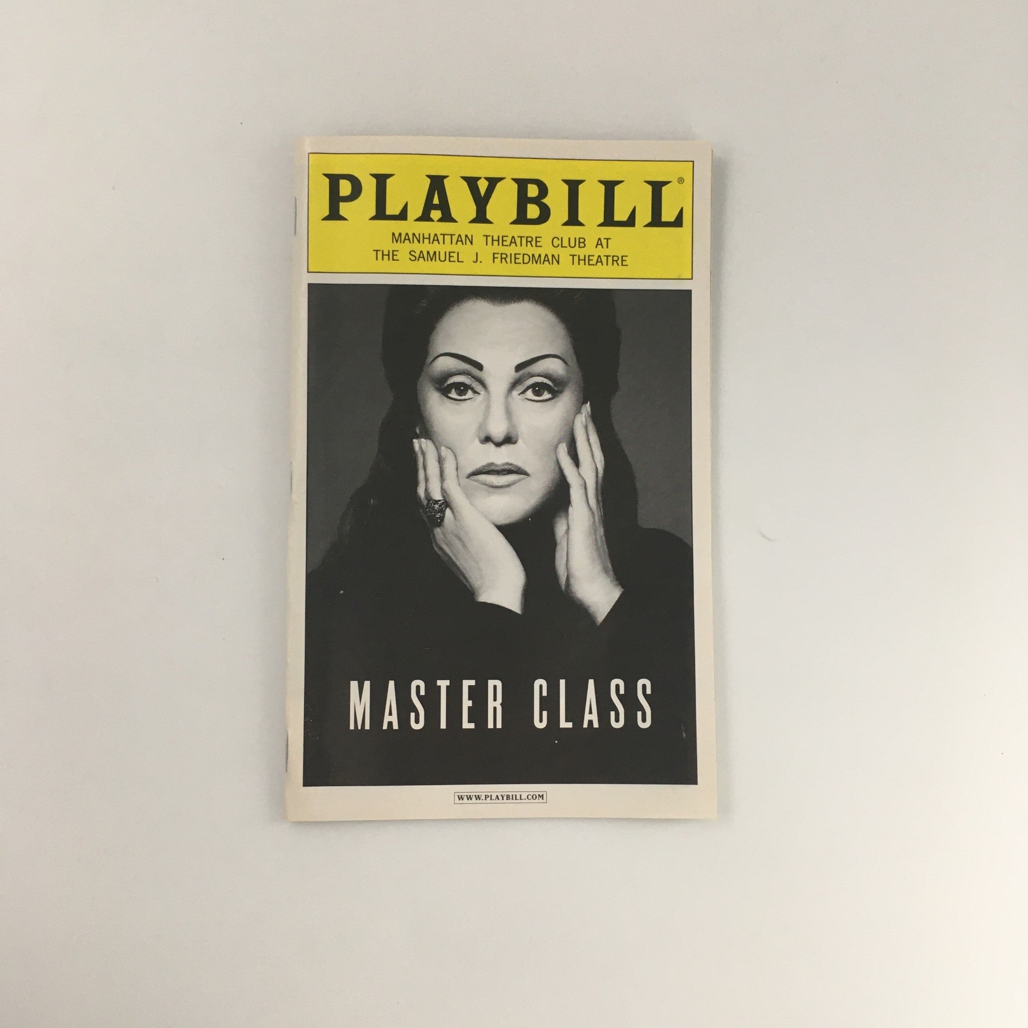 2011 Playbill Samuel J. Friedman Theatre 'Master Class' Sierra Boggess