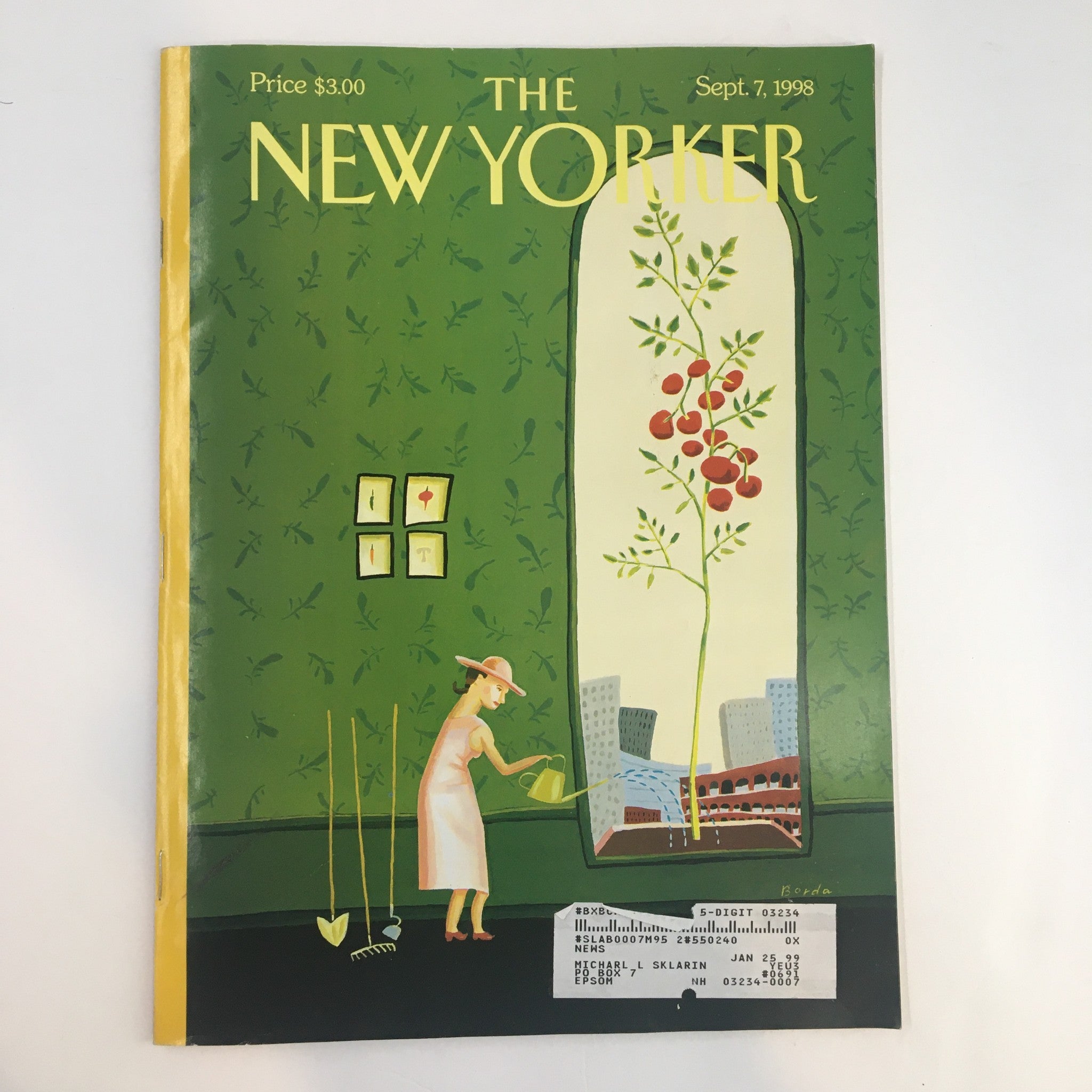 The New Yorker Full Magazine September 7 1998 Window Box by Juliet Borda