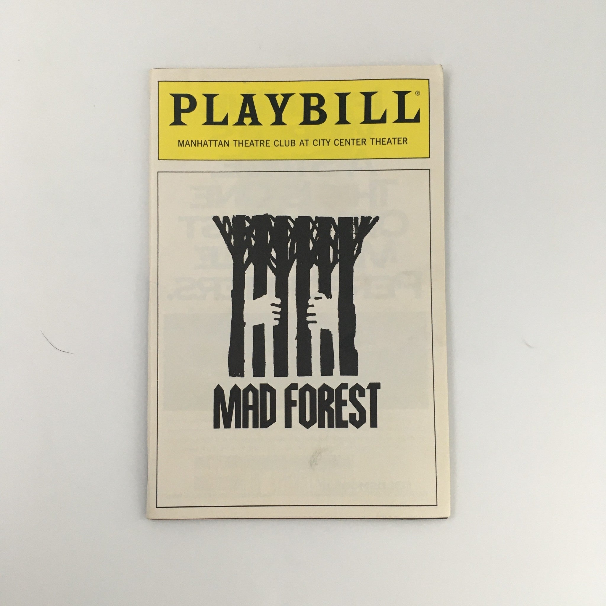 1992 Playbill Manhattan Theatre Club 'Mad Forest' Rob Campbell, Randy Danson