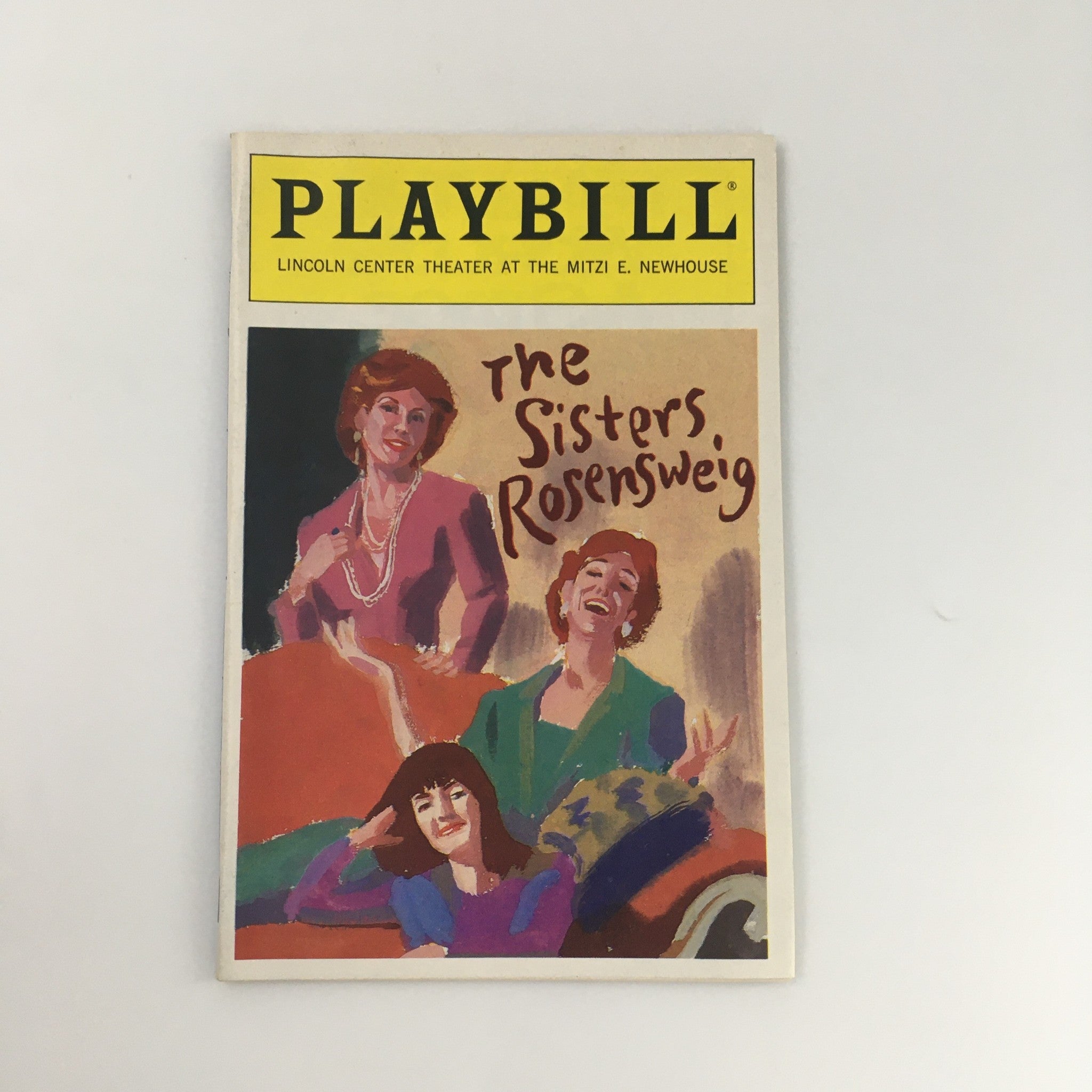 1992 Playbill Mitzi E. Newhouse 'The Sisters Rosensweig' Jane Alexander