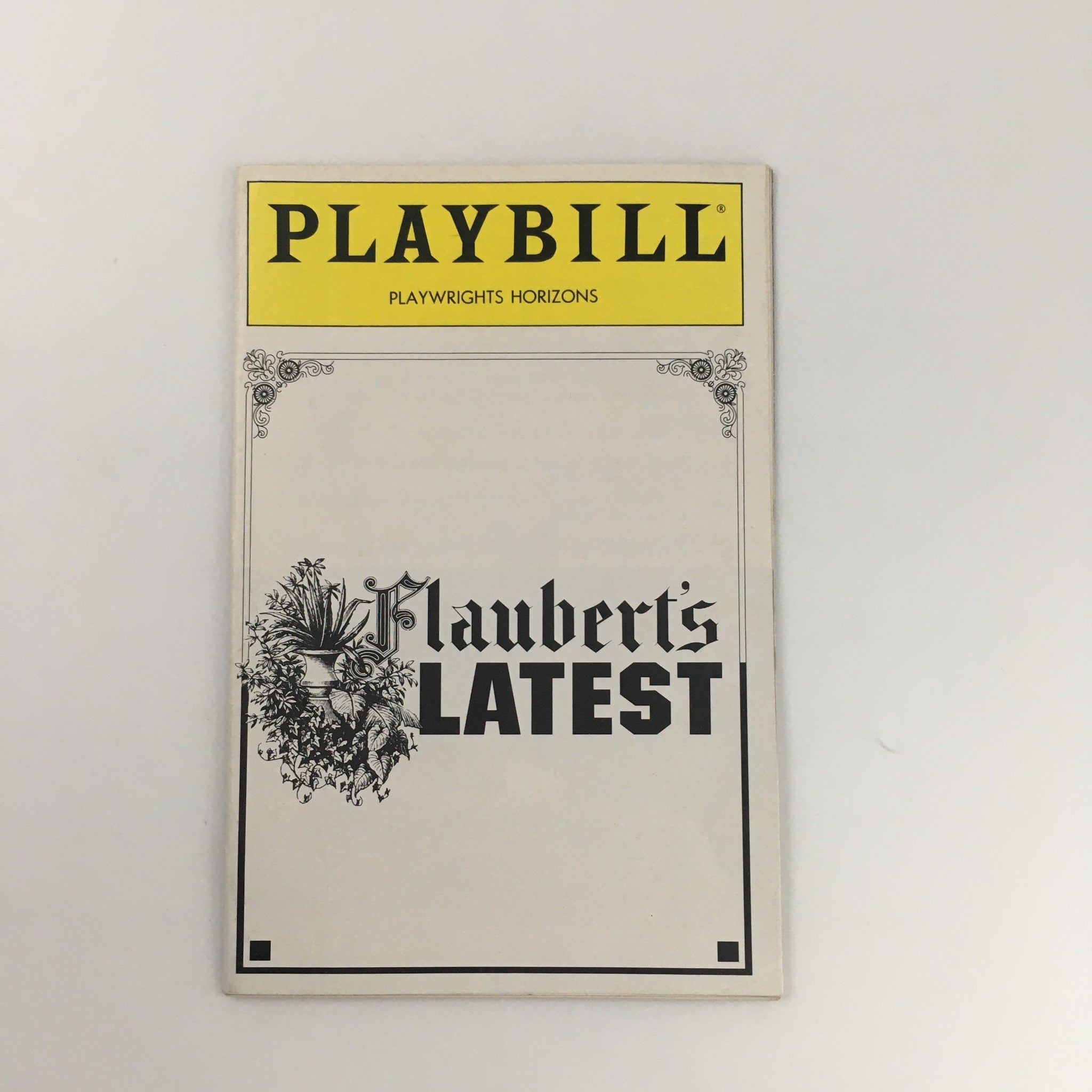 1992 Playbill Playwrights Horizons 'Flaubert's Latest' Mitchell Anderson