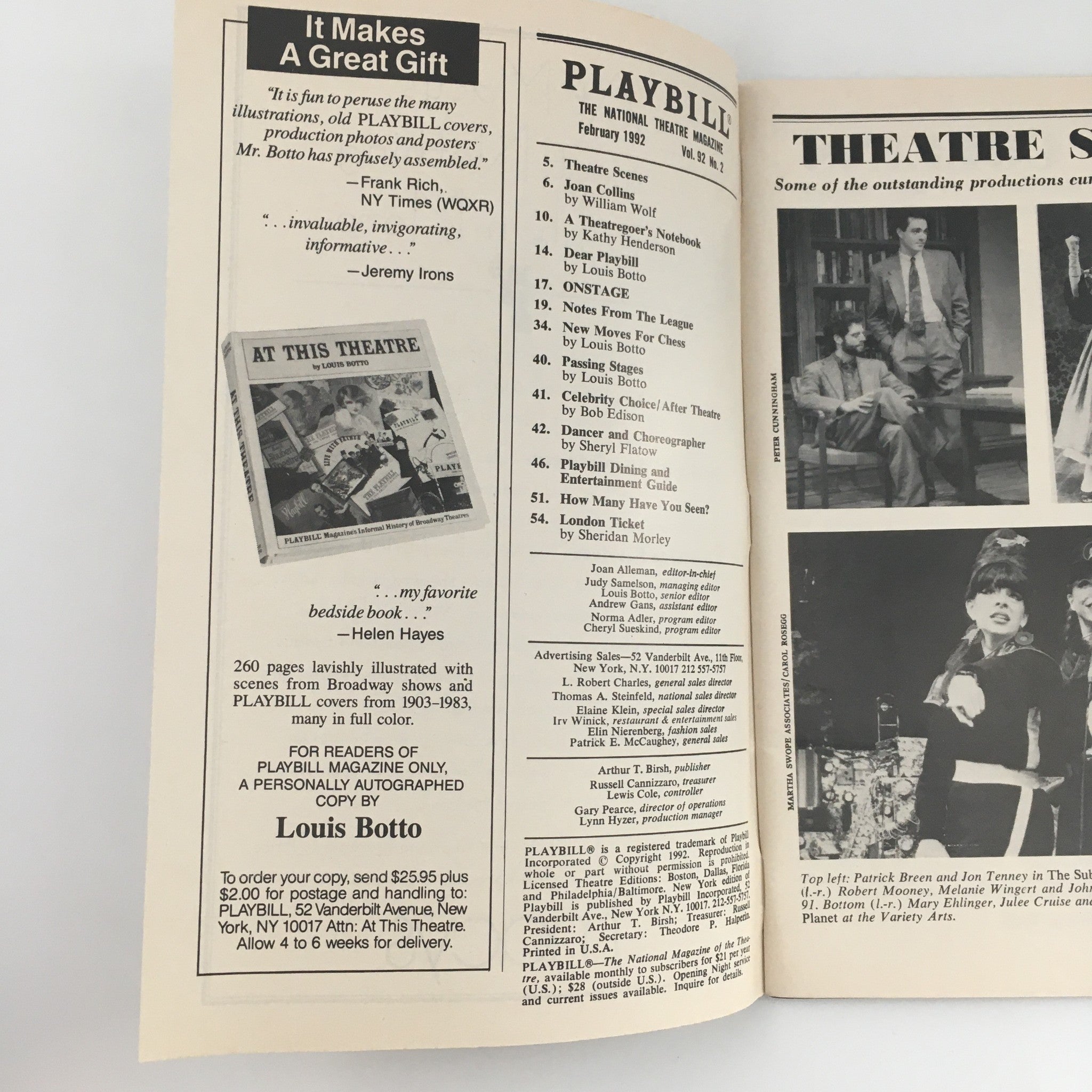 1992 Playbill Lamb's Theatre 'Beau Jest' Roslyn Alexander, Larry Fleischman