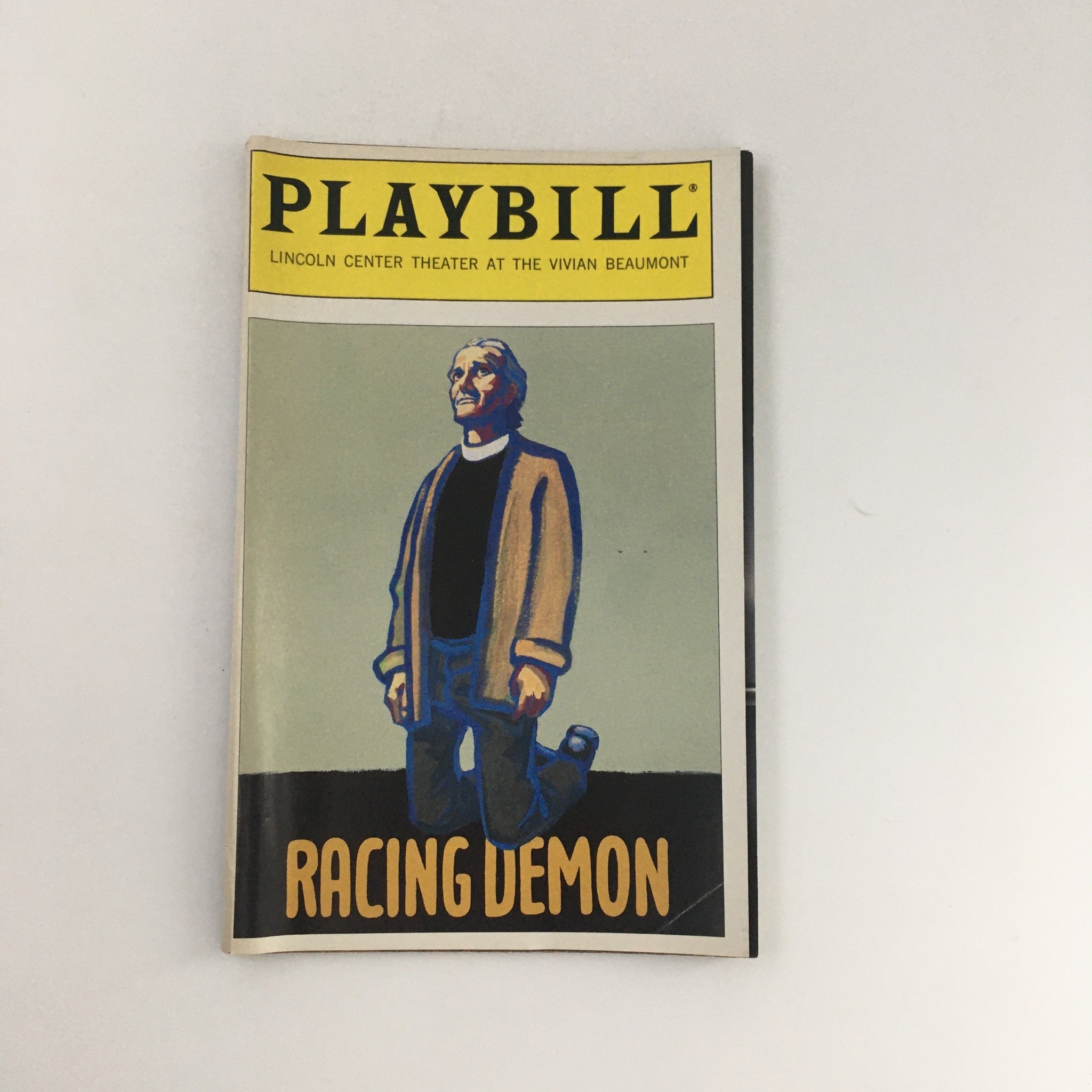 1995 Playbill Lincoln Center Theater 'Racing Demon' Tom Bloom and Robert Gomes