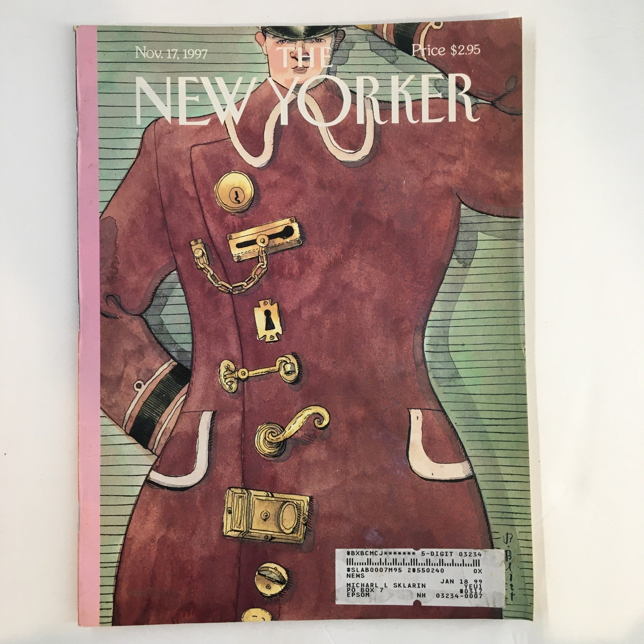 The New Yorker Full Magazine November 17 1997 Locked Up by Barry Blitt