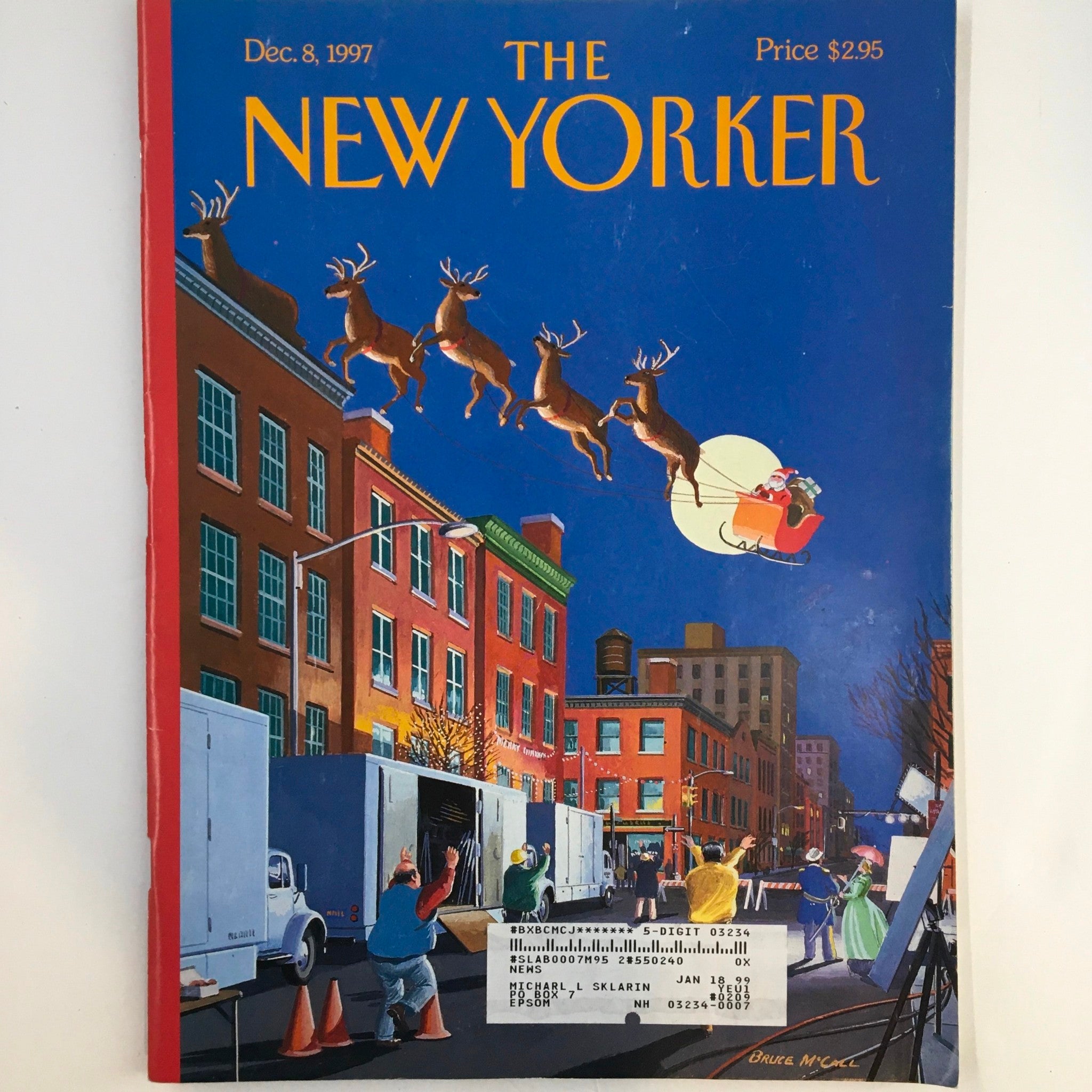 The New Yorker Full Magazine December 8 1997 Cut! by Bruce McCall