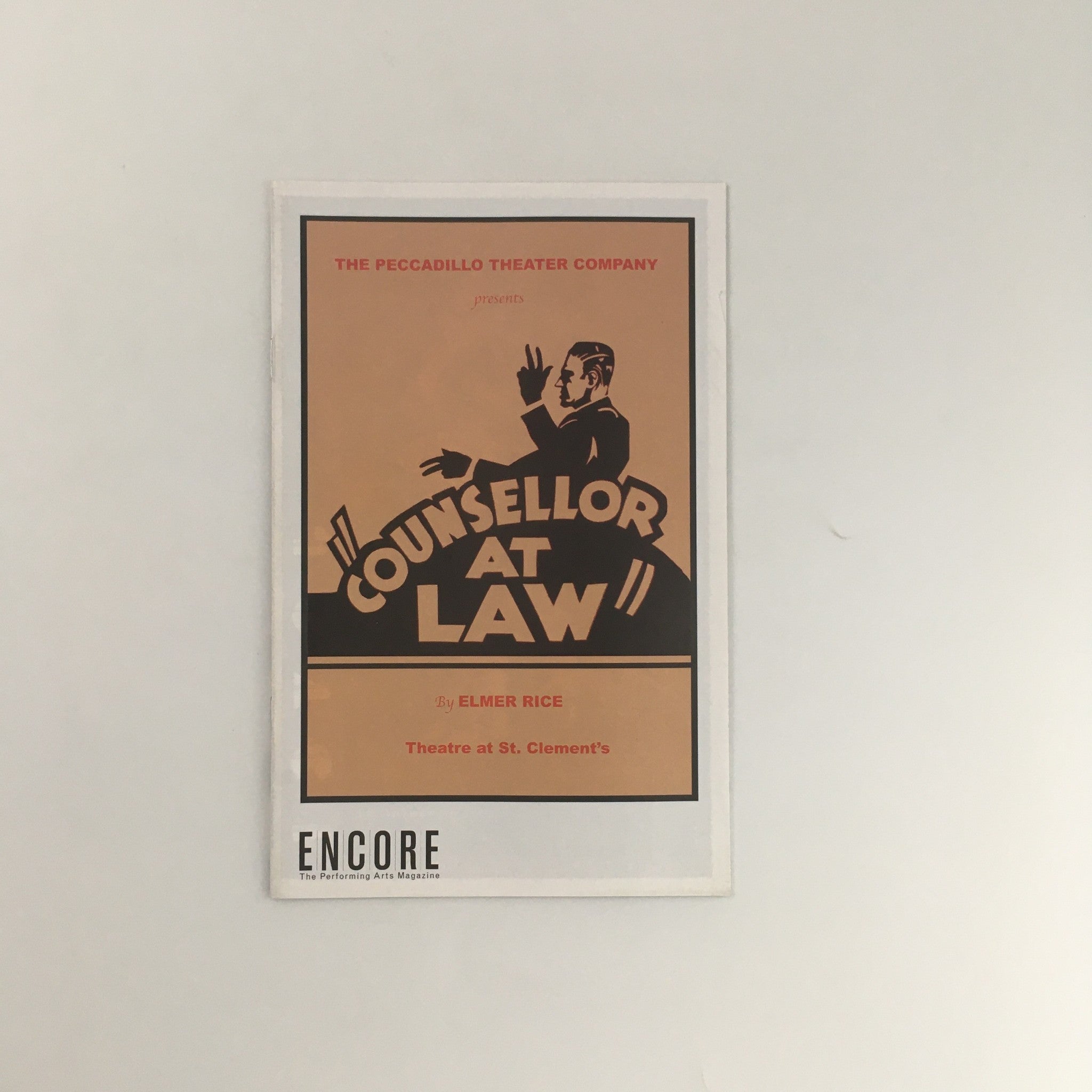 2004 The Peccadillo Theater Company 'Counsellor-at-Law' Play by Elmer Rice