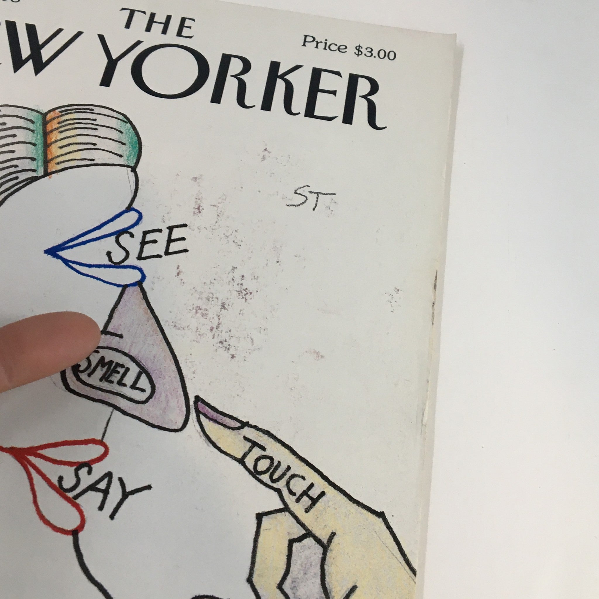 The New Yorker Full Magazine March 9 1998 The Five Senses by Saul Steinberg