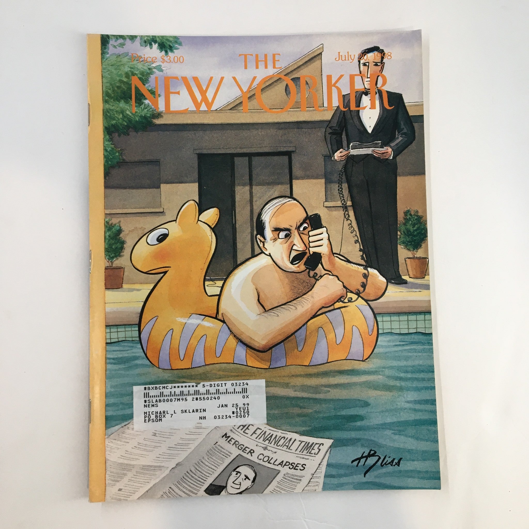 The New Yorker Full Magazine July 20 1998 Trouble Afloat by Harry Bliss