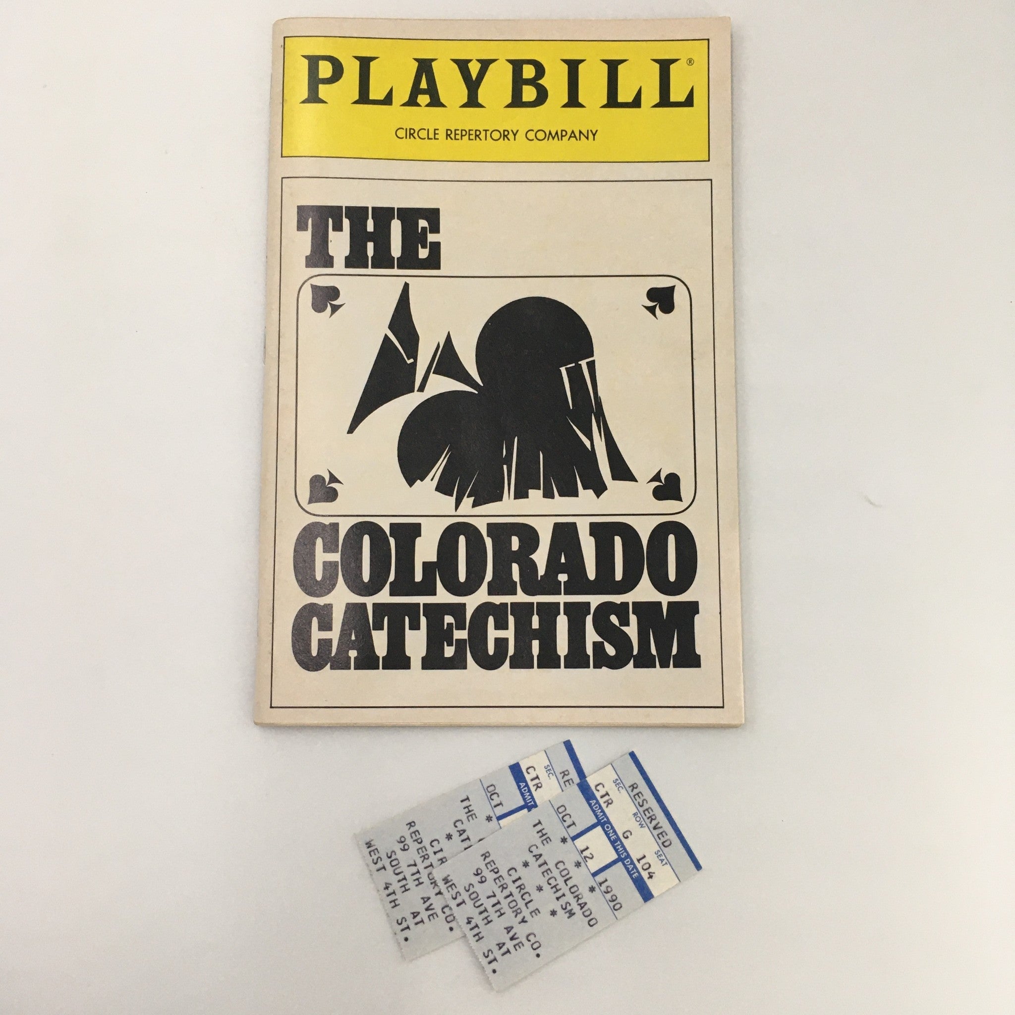 1990 Playbill Circle Repertory Company The Colorado Catechism, Vincent Cardinal