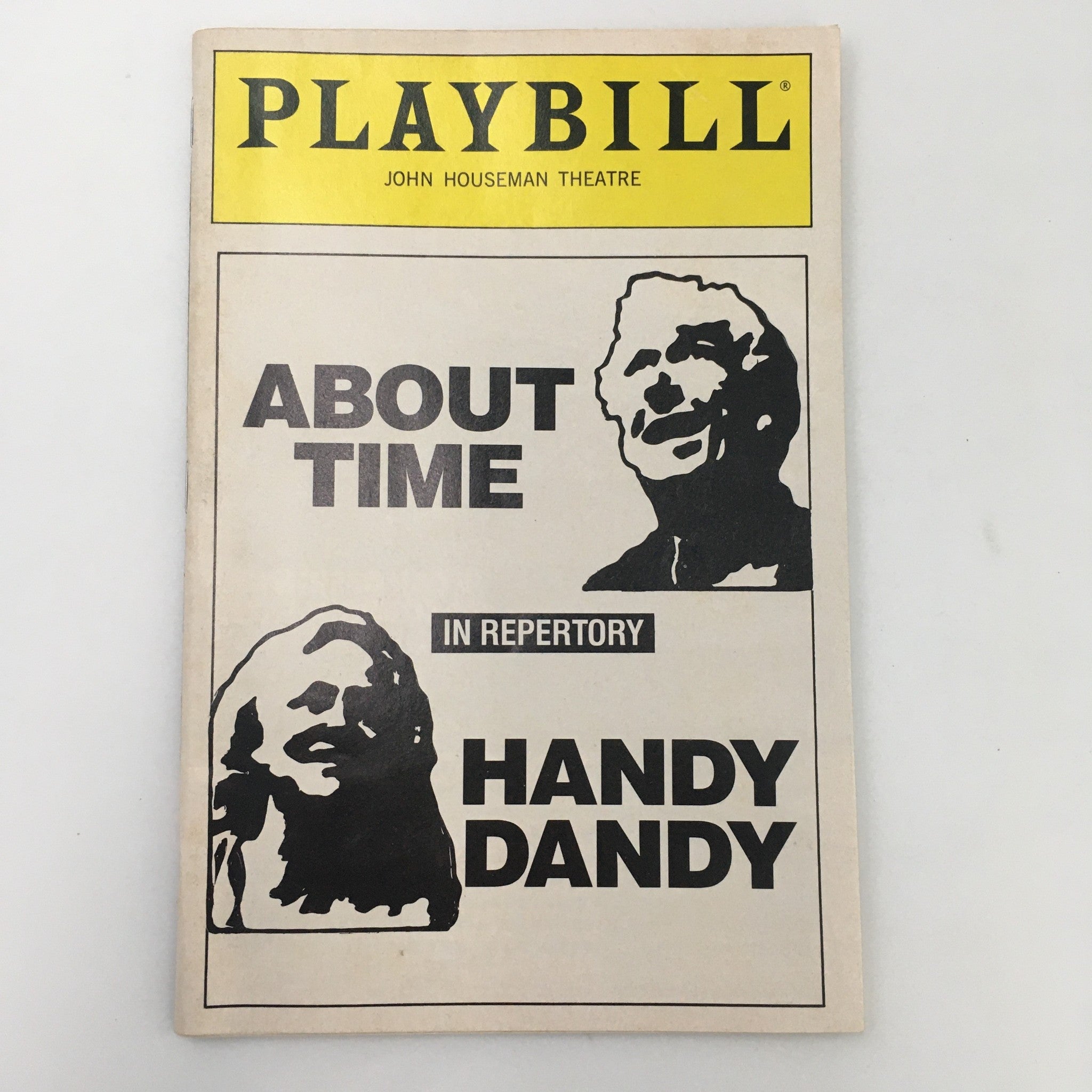 1990 Playbill John Houseman Theatre Presents Handy Dandy by William Gibson