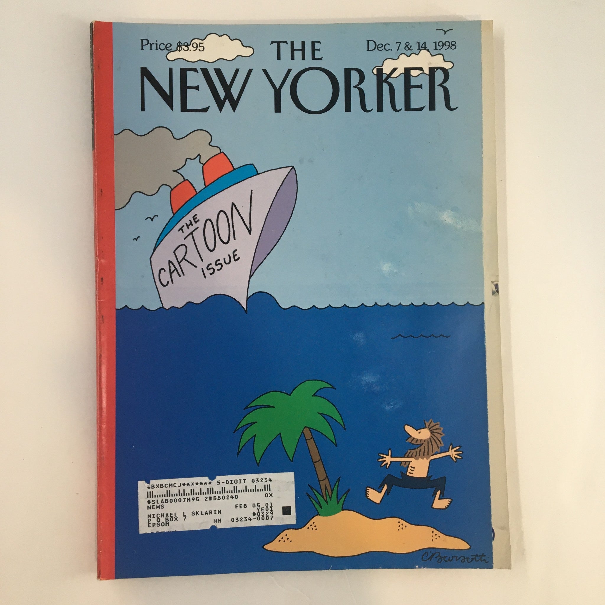 The New Yorker Full Magazine December 7 1998 Ship of Quips by Charles Barsotti