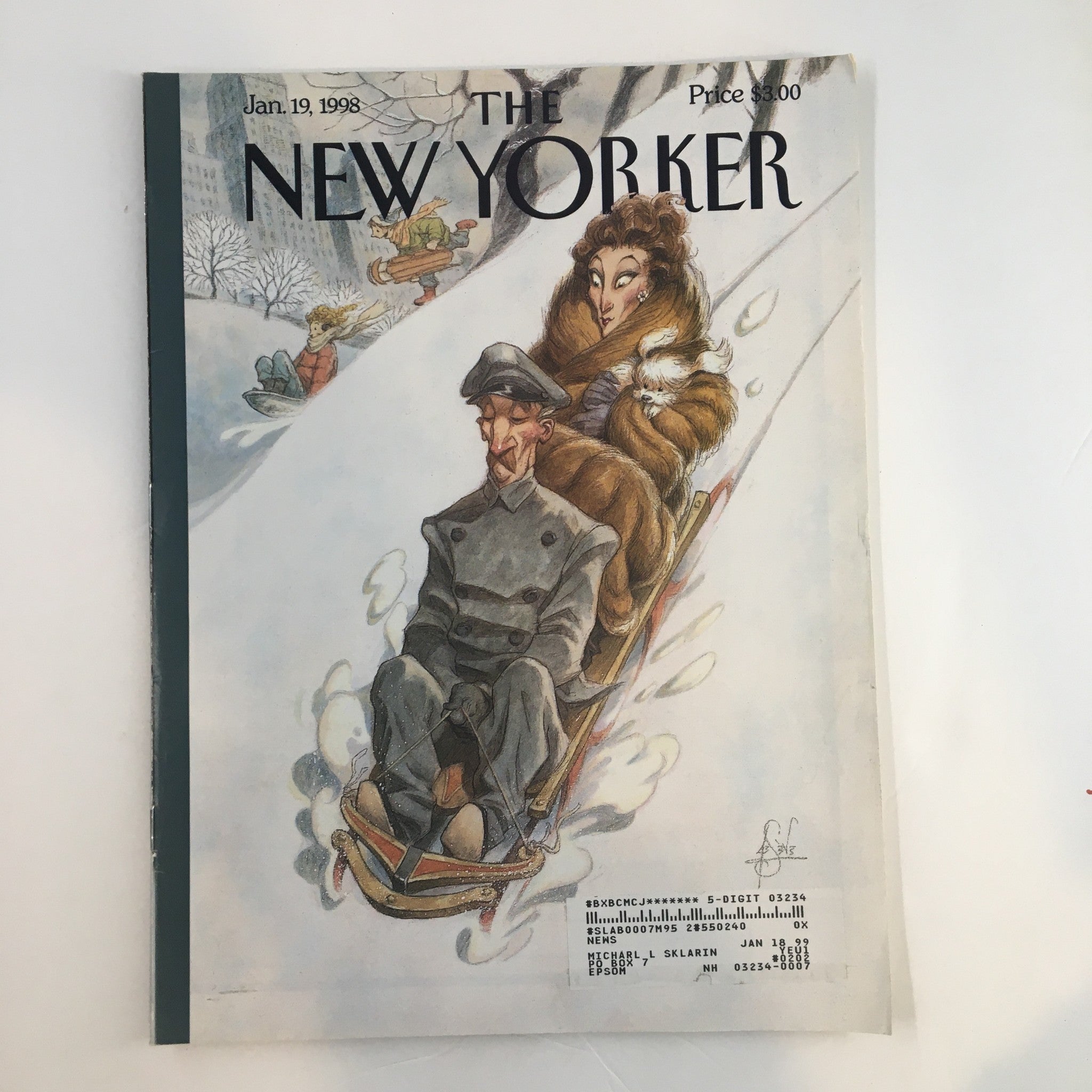 The New Yorker Full Magazine January 19 1998 Through The Park James, P. De Seve