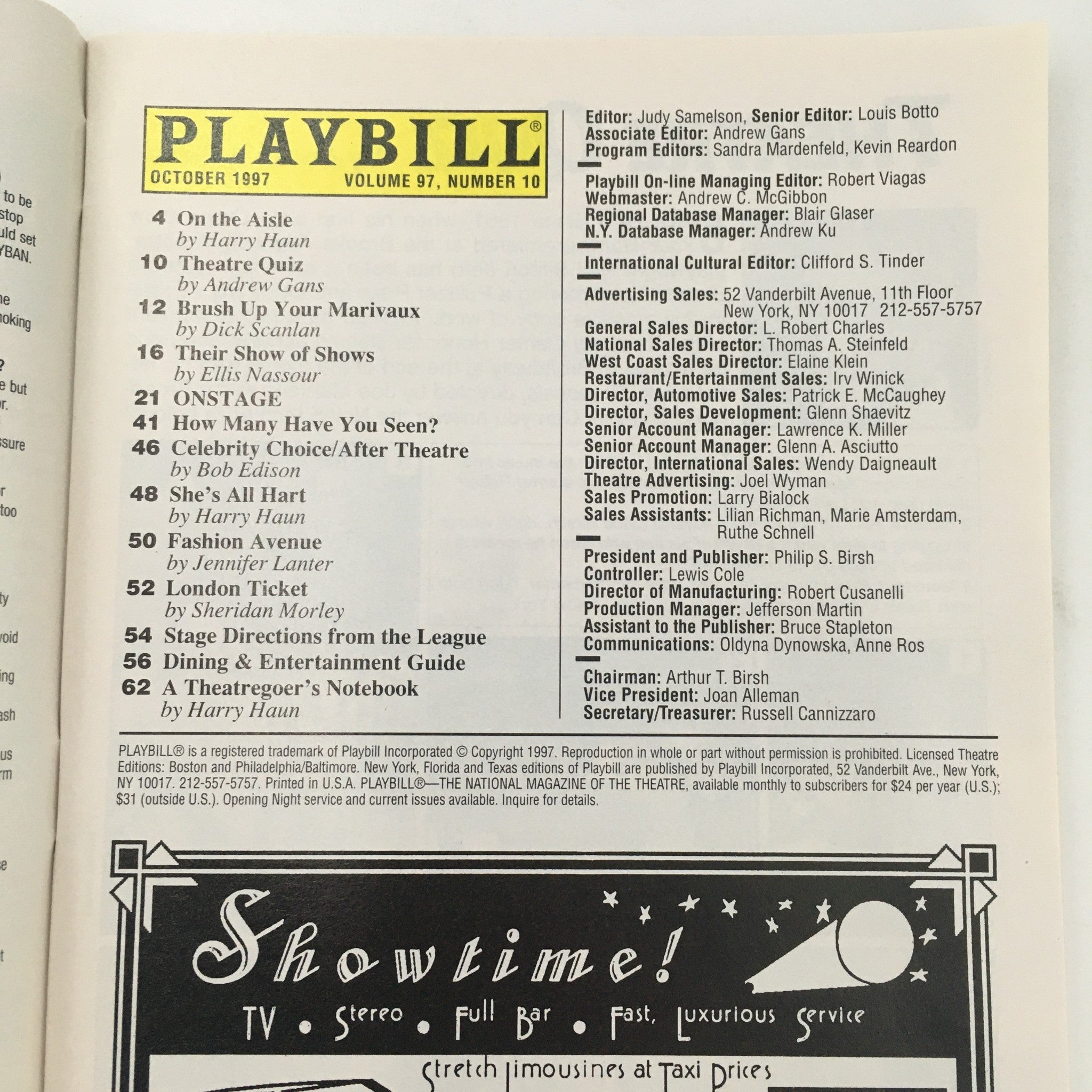 1997 Playbill Manhattan Theatre Club 'Alligator Tales' Written by Anne Galjour