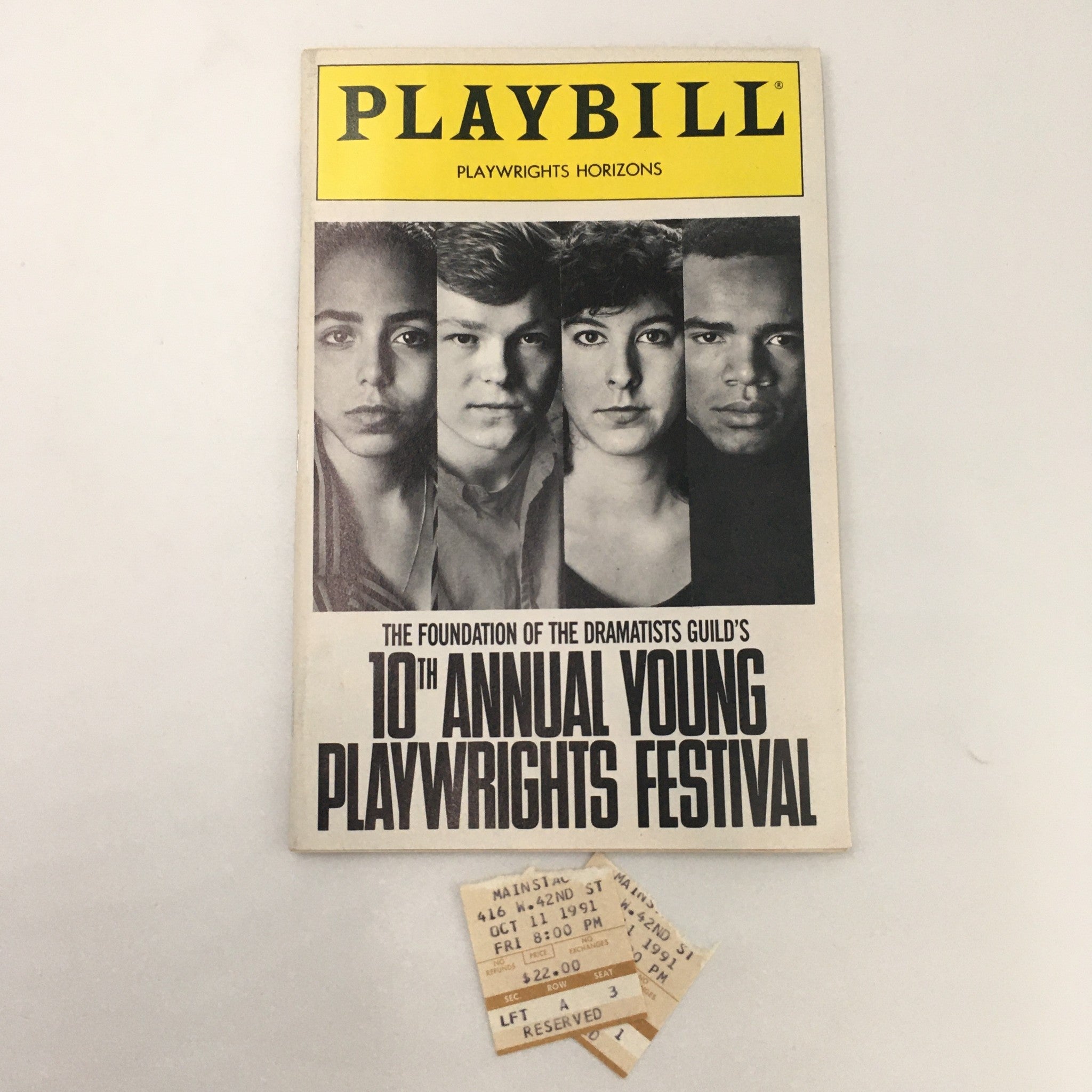 1991 Playbill Playwrights Horizons The 1991 10th Young Playwrights Festival