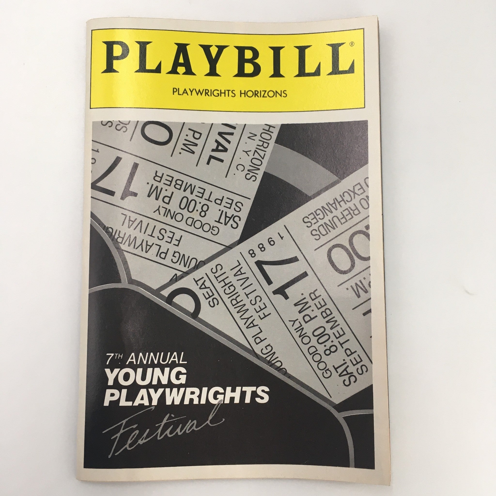 1988 Playbill Playwrights Horizons ‘7th Annual Young Playwrights Festival’