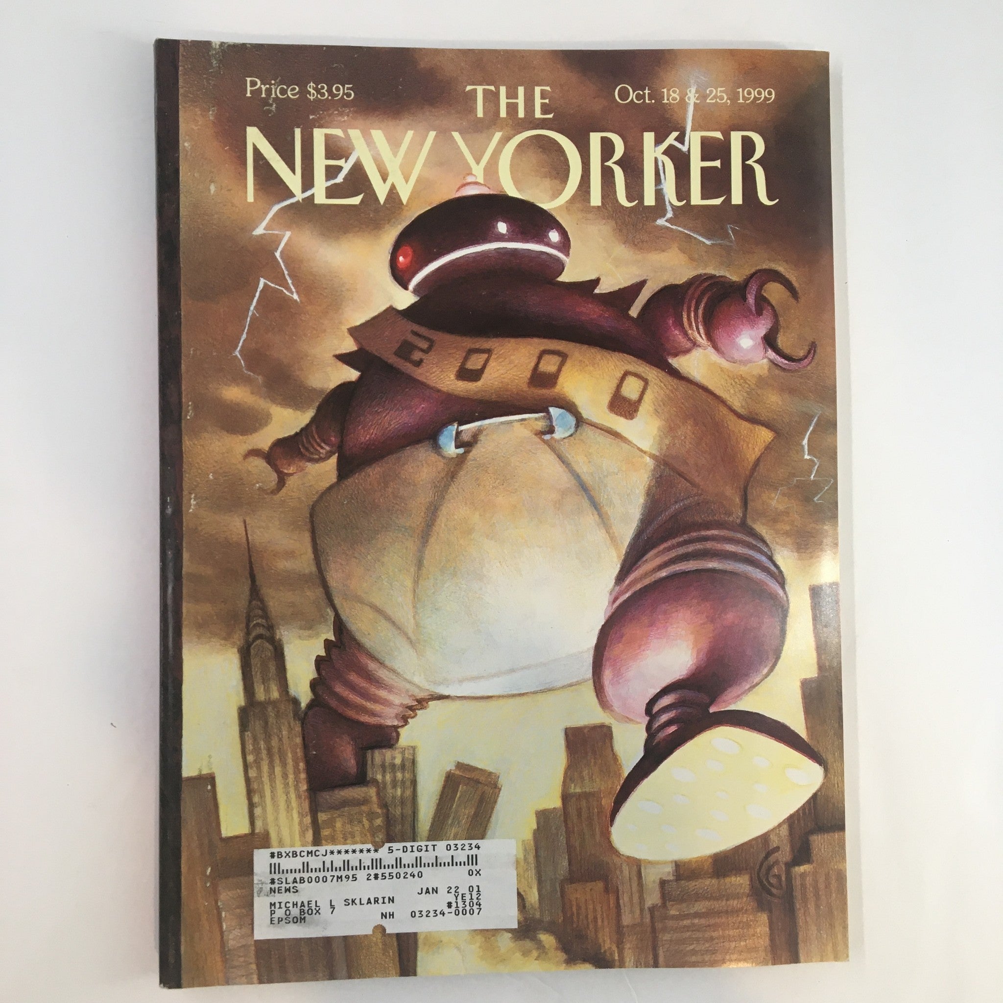 The New Yorker Full Magazine October 18 1999 Big Baby by Carter Goodrich