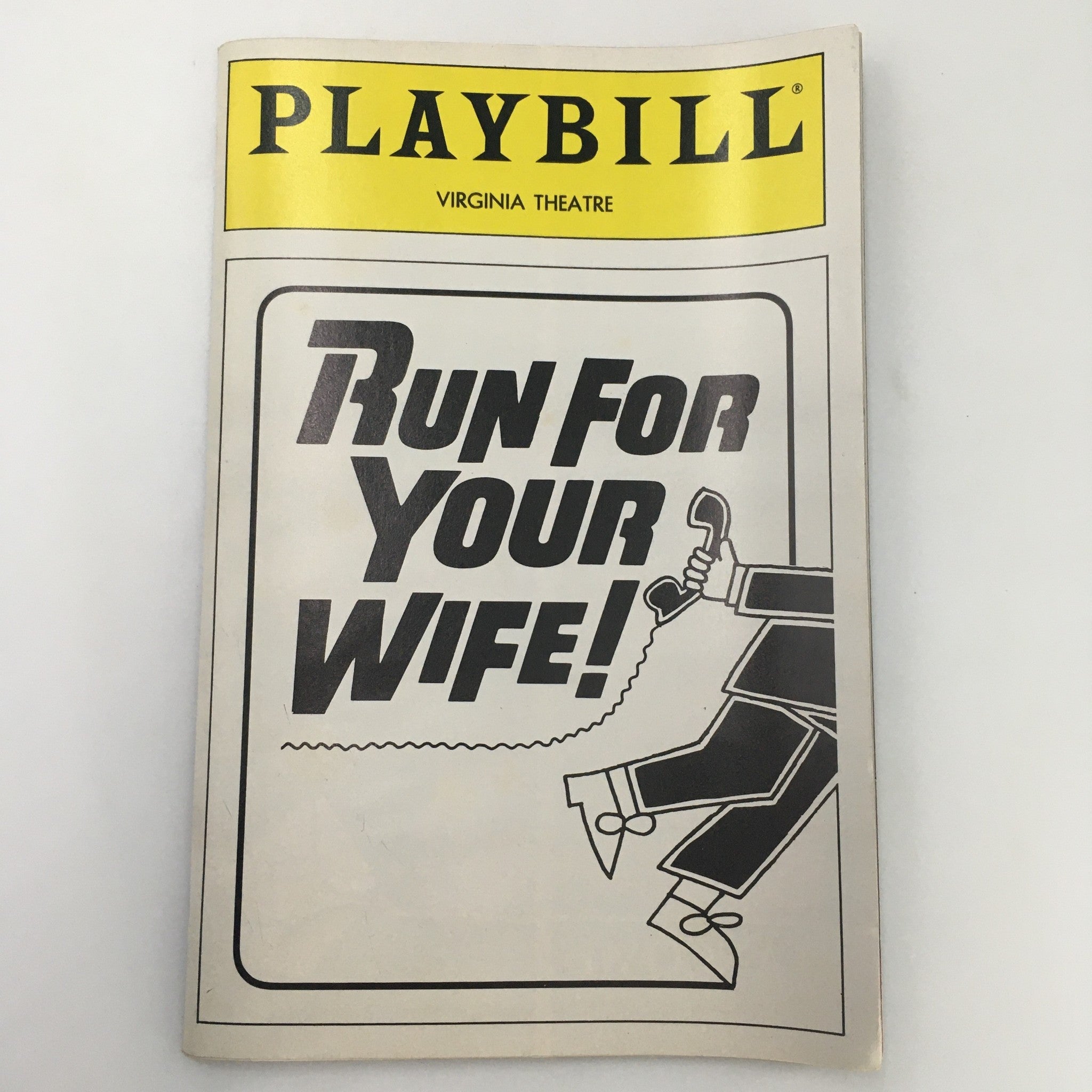 1989 Playbill Virginia Theatre ‘Run For Your Wife’ Written by Ray Cooney