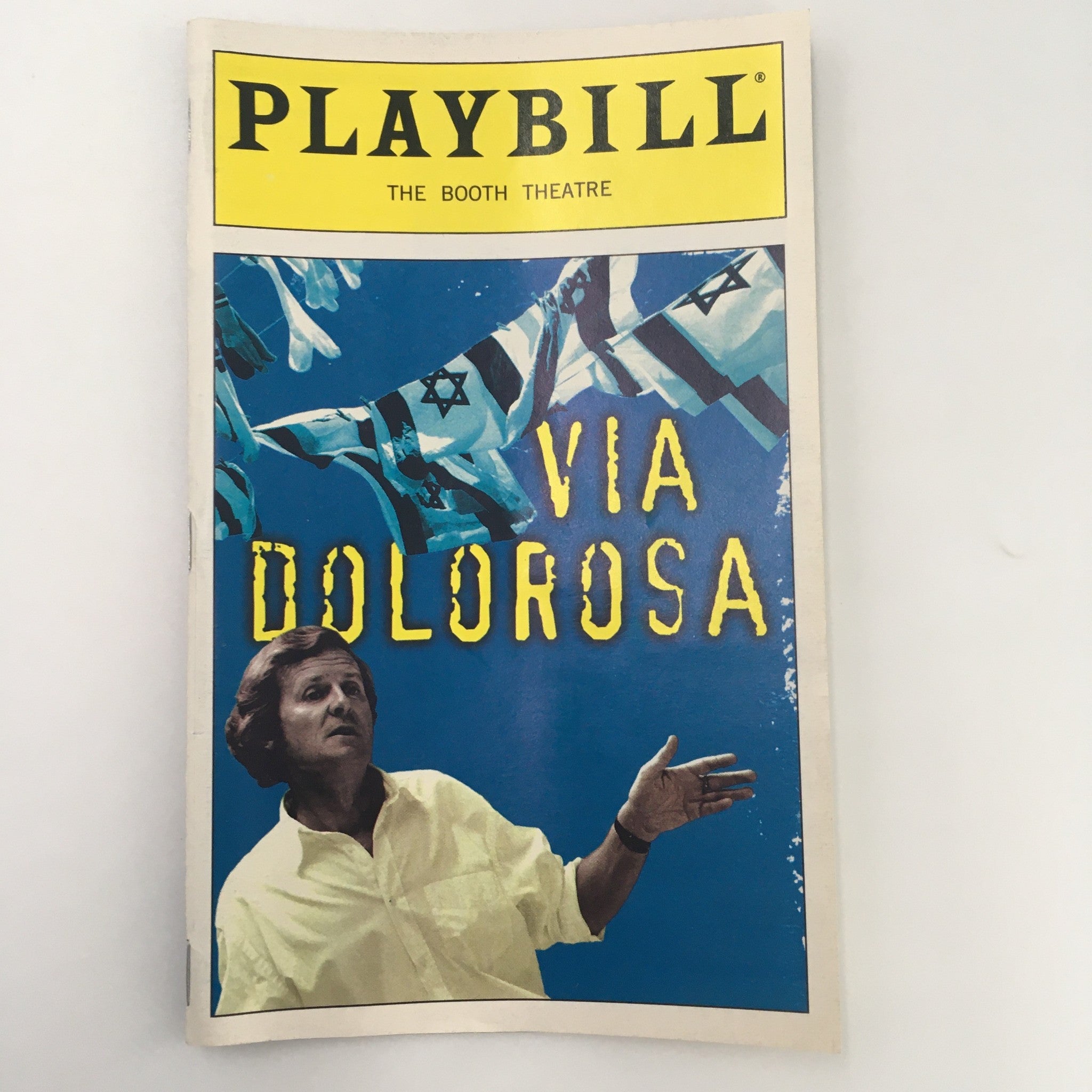 1999 Playbill Booth Theatre ‘Via Dolorosa’ Written and Performed by David Hare