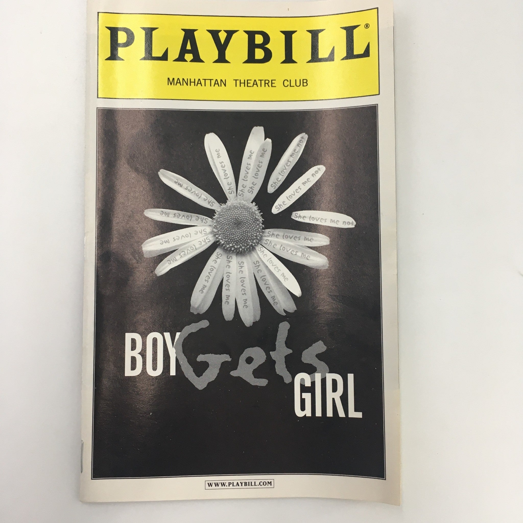 2001 Playbill Manhattan Theatre Club ‘Boy Gets Girl’ by Rebecca Gilman