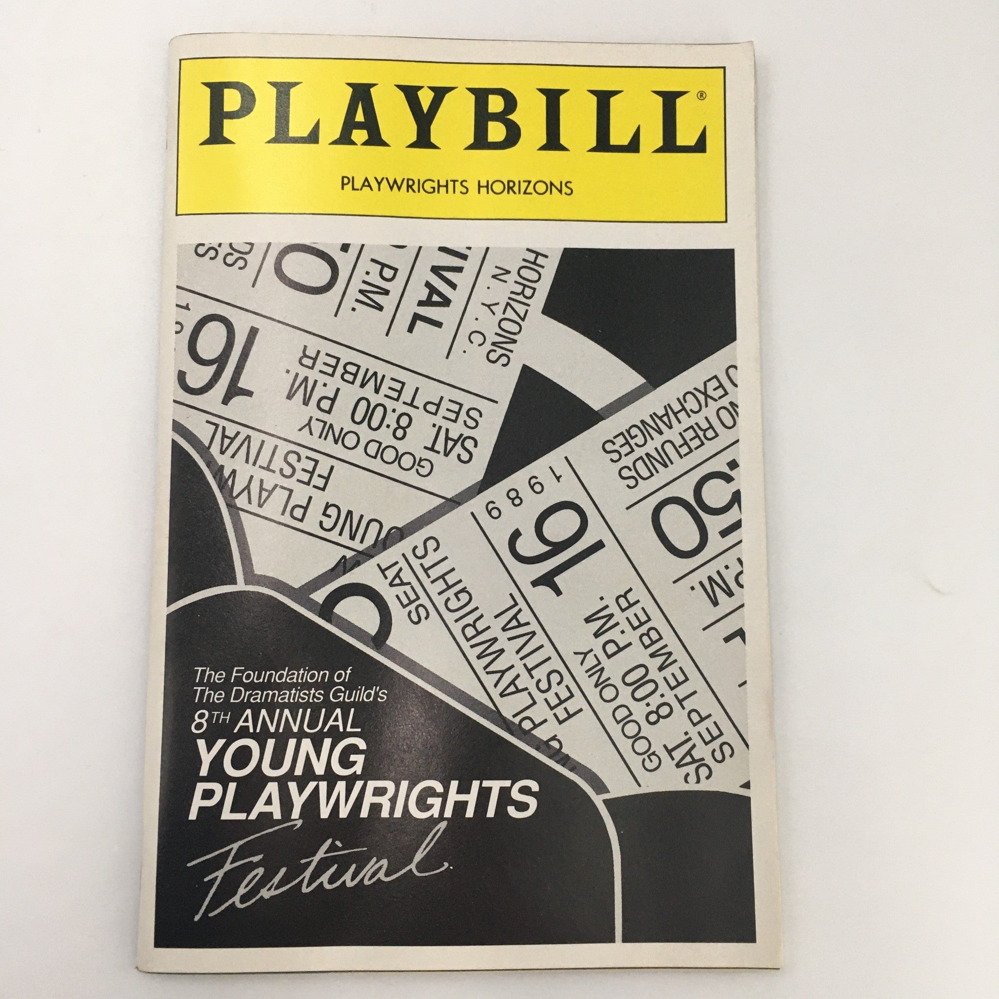 1989 Playbill Playwrights Horizons The 1989 Young Playwrights Festival