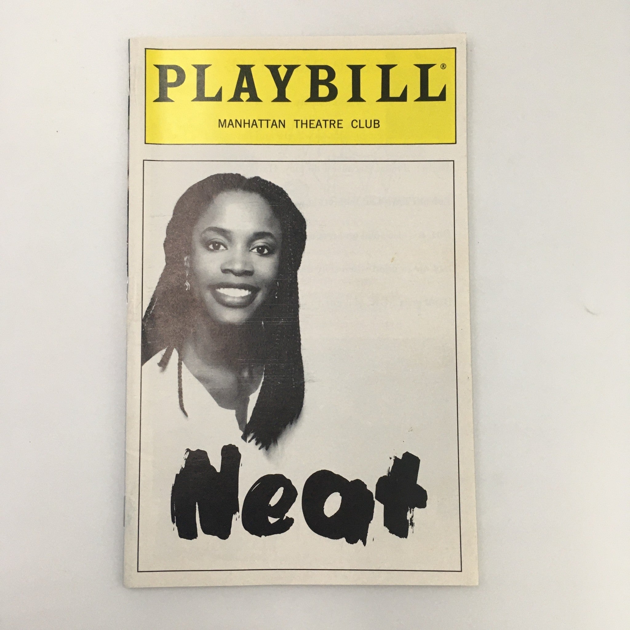 1997 Playbill Manhattan Theatre Club 'Neat' Written by Charlayne Woodard