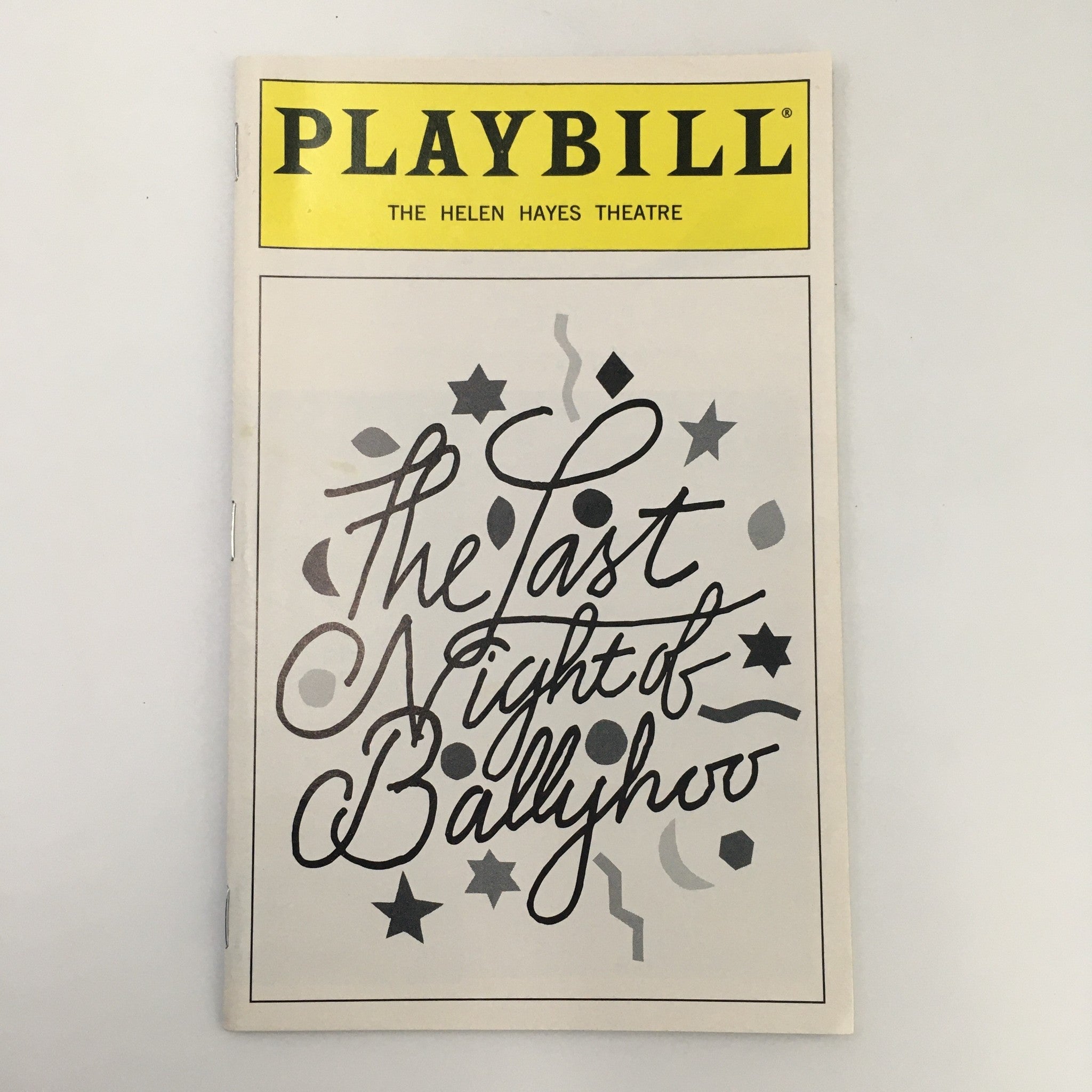 1997 Playbill The Helen Hayes Theatre 'The Last Night of Ballyhoo' Jane Harmon